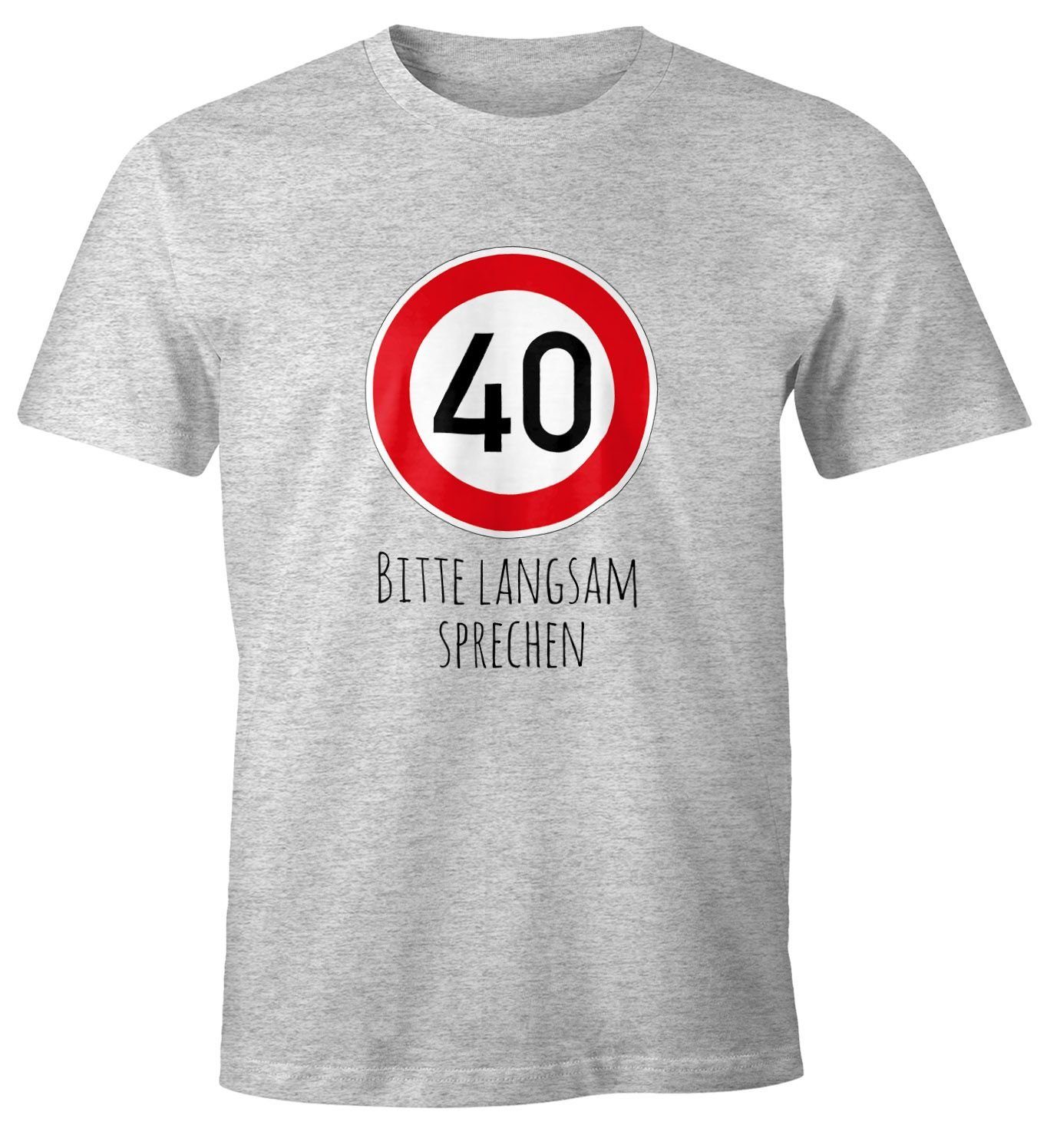 MoonWorks Print-Shirt Herren T-Shirt Geburtstag 40 günstig online kaufen