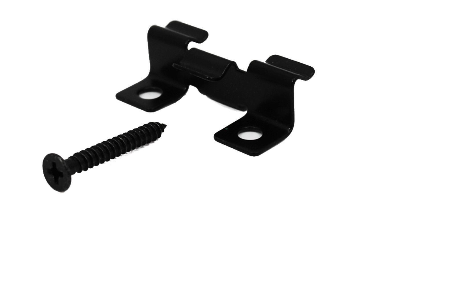Terrassendielen Edelstahl Clip V2A Montageclip + Schraube schwarz für Terrassen