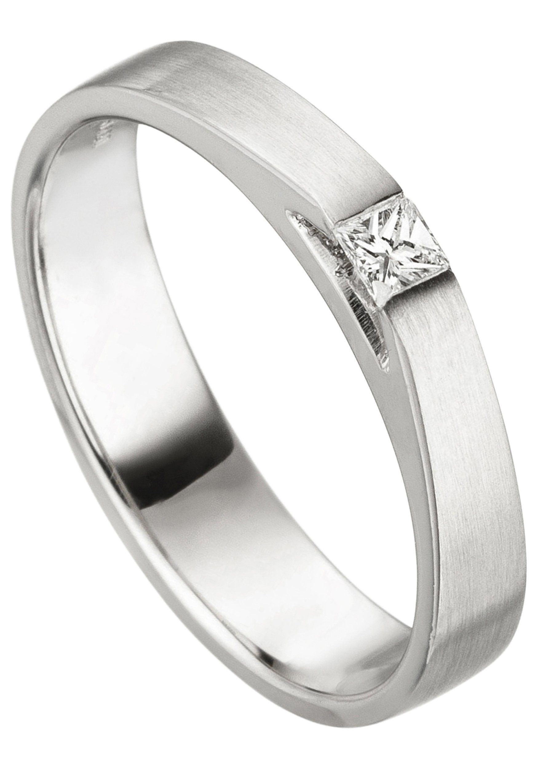 Damen Schmuck JOBO Fingerring Ring mit Diamant, 950 Platin