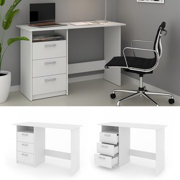 Vicco Schreibtisch Arbeitstisch Bürotisch PC-Tisch MEIKO Weiß