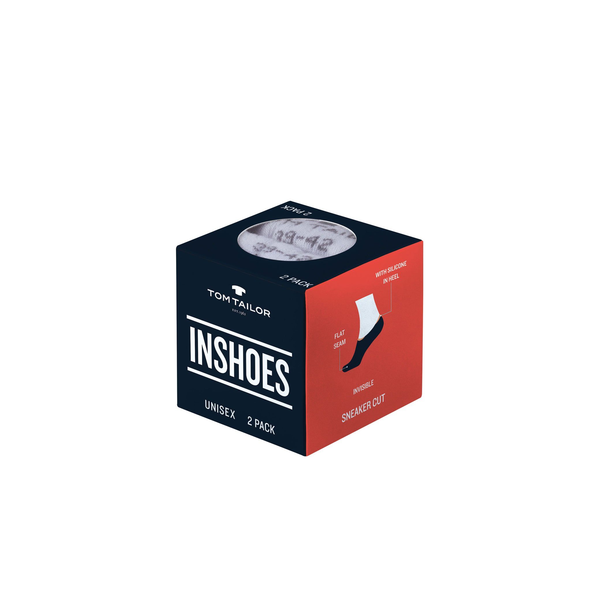 Socken TT unisex inshoe box basic 2er grey melange 43-46