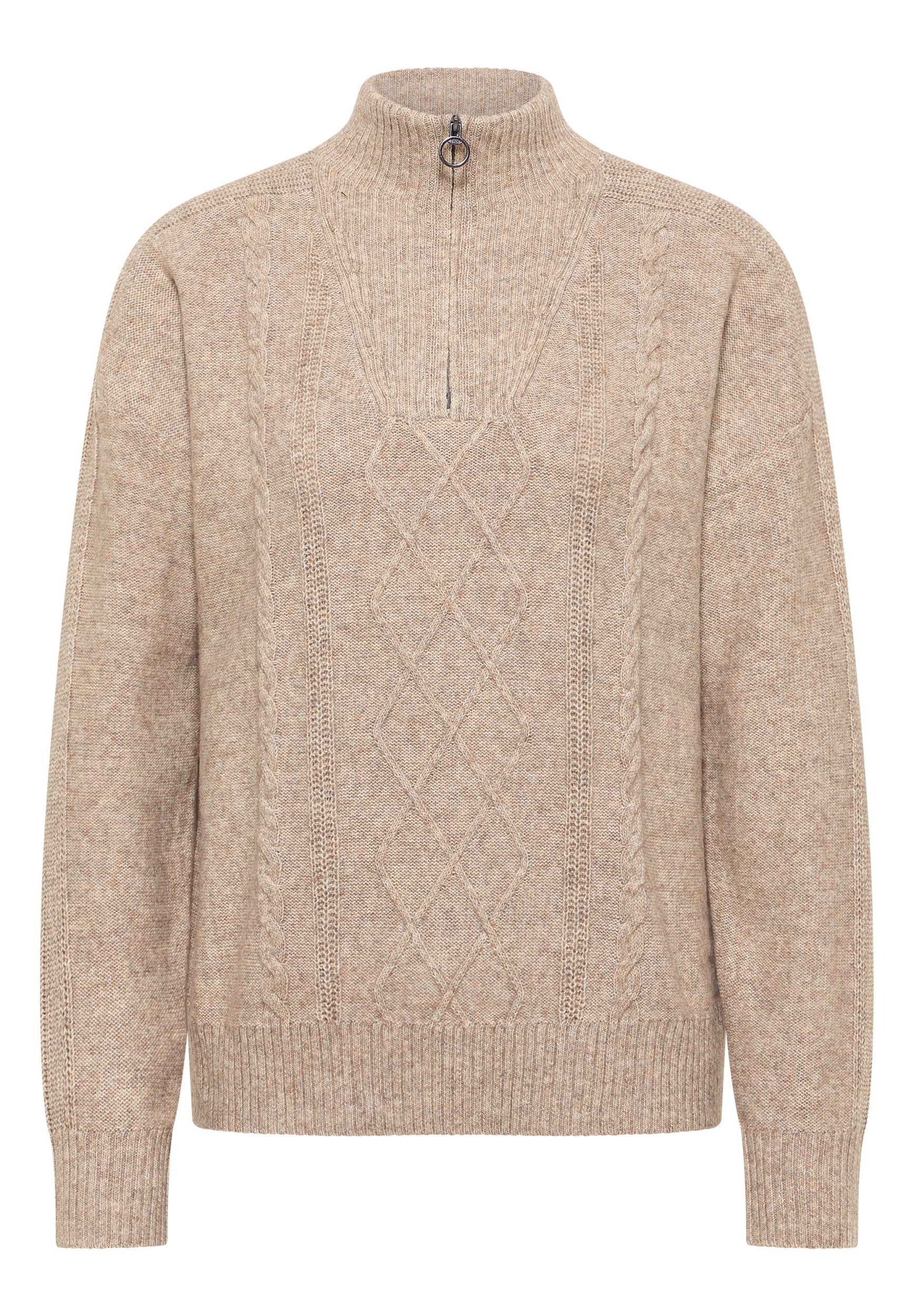 CECIL Strickpullover Troyer with Cable Detail günstig online kaufen