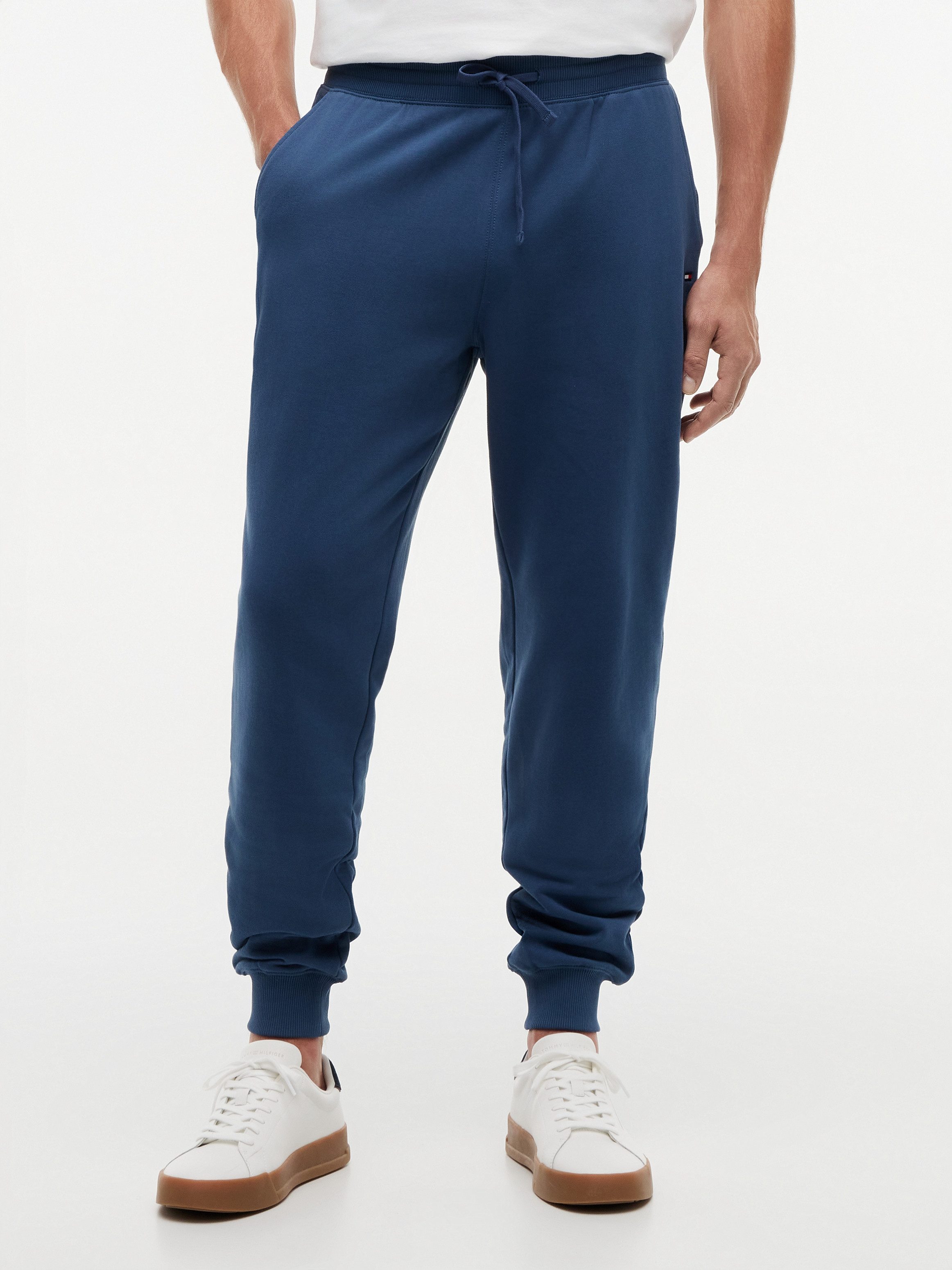 Tommy Hilfiger Jogginghose ESSENTIAL TERRY elastischer Bund, regular fit, Bündchen am Bein