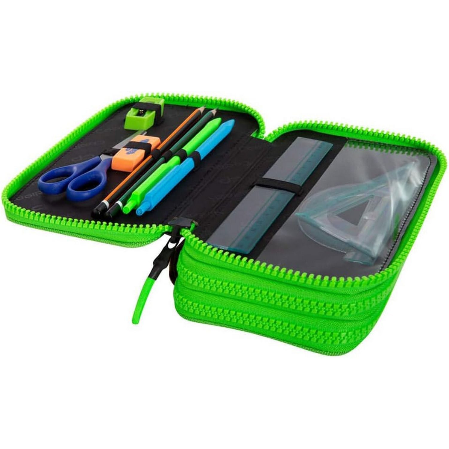 CoolPack Federmäppchen COOLPACK - JUMPER 3 - Dreifach-Federmäppchen mit Zubehör - CITY JUNGLE