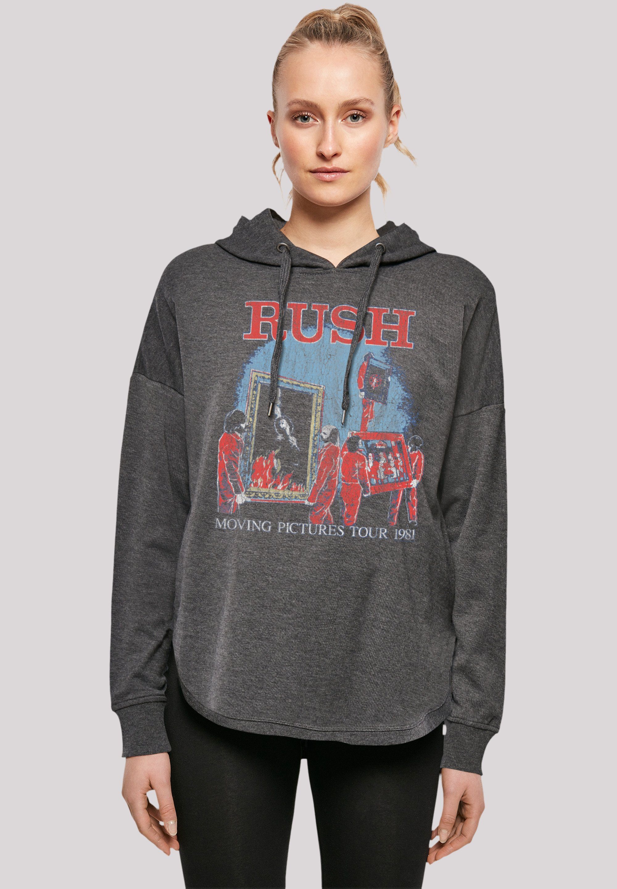 F4NT4STIC Sweatshirt Rush Rock Band Moving Pictures Tour Premium Qualität charcoal