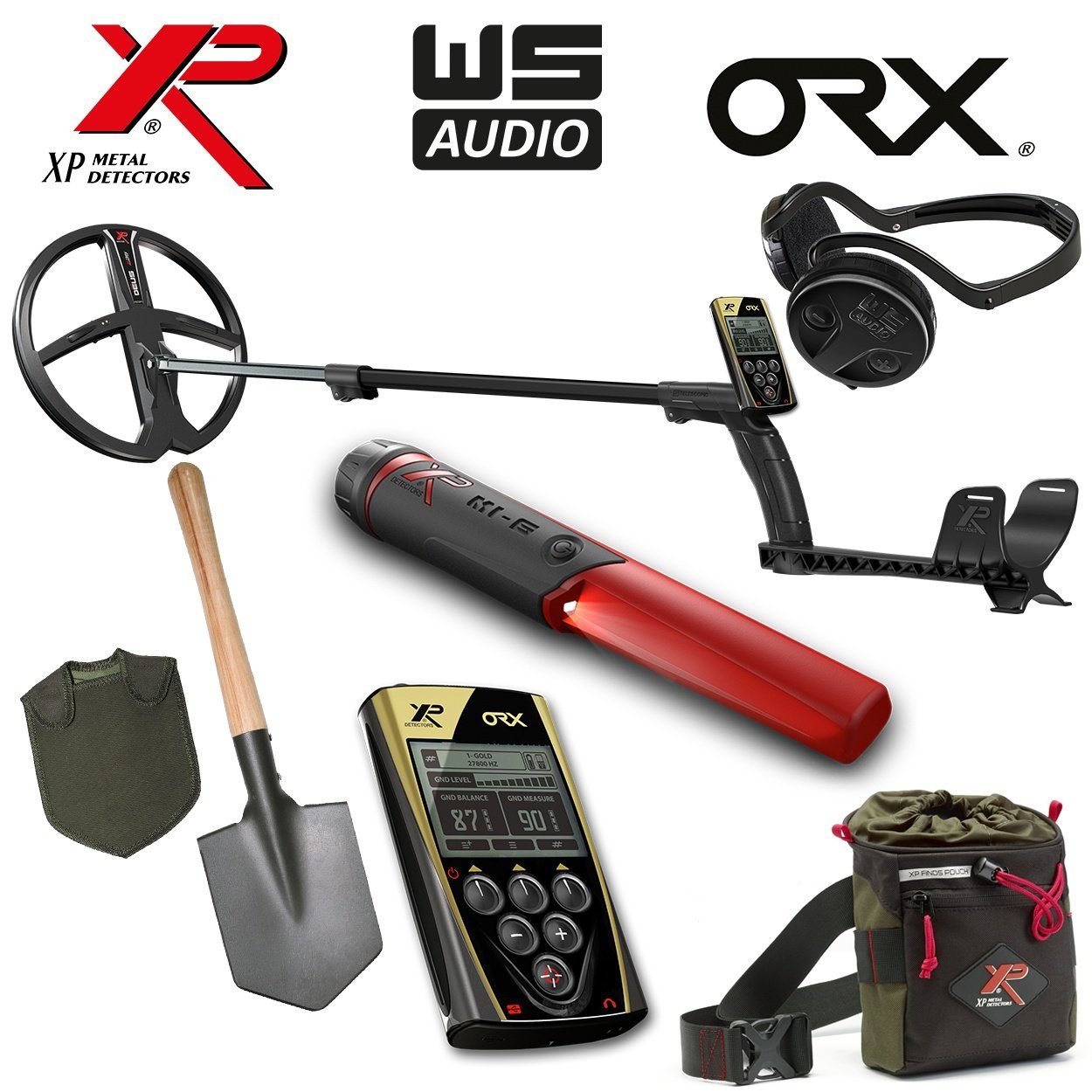 XP Metalldetektor XP ORX X35 28 RC WS Audio Komplettset