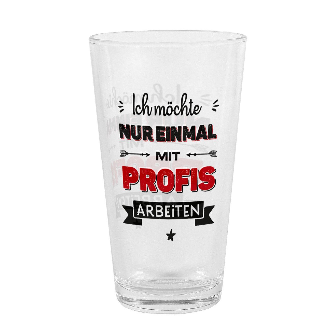 Herz & Heim Glas mit lustigem Spruch - Trinkglas als Geschenk für Freunde & Kollegen, Glas, Marke Leonardo