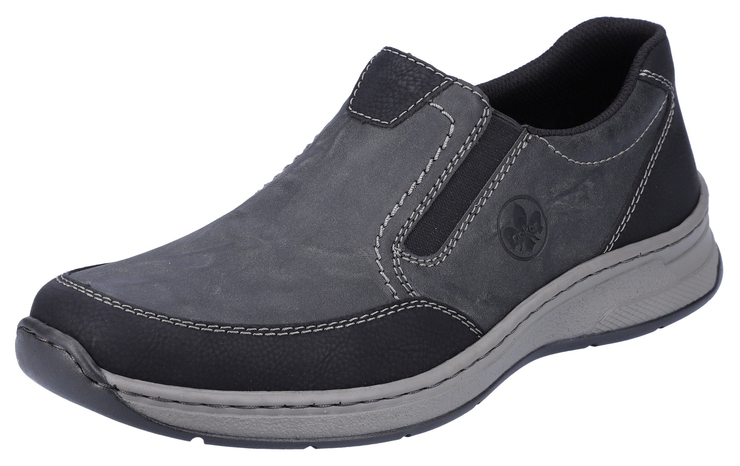 Rieker Slipper, Schlupfschuh, Halbschuh mit Stretcheinsätze