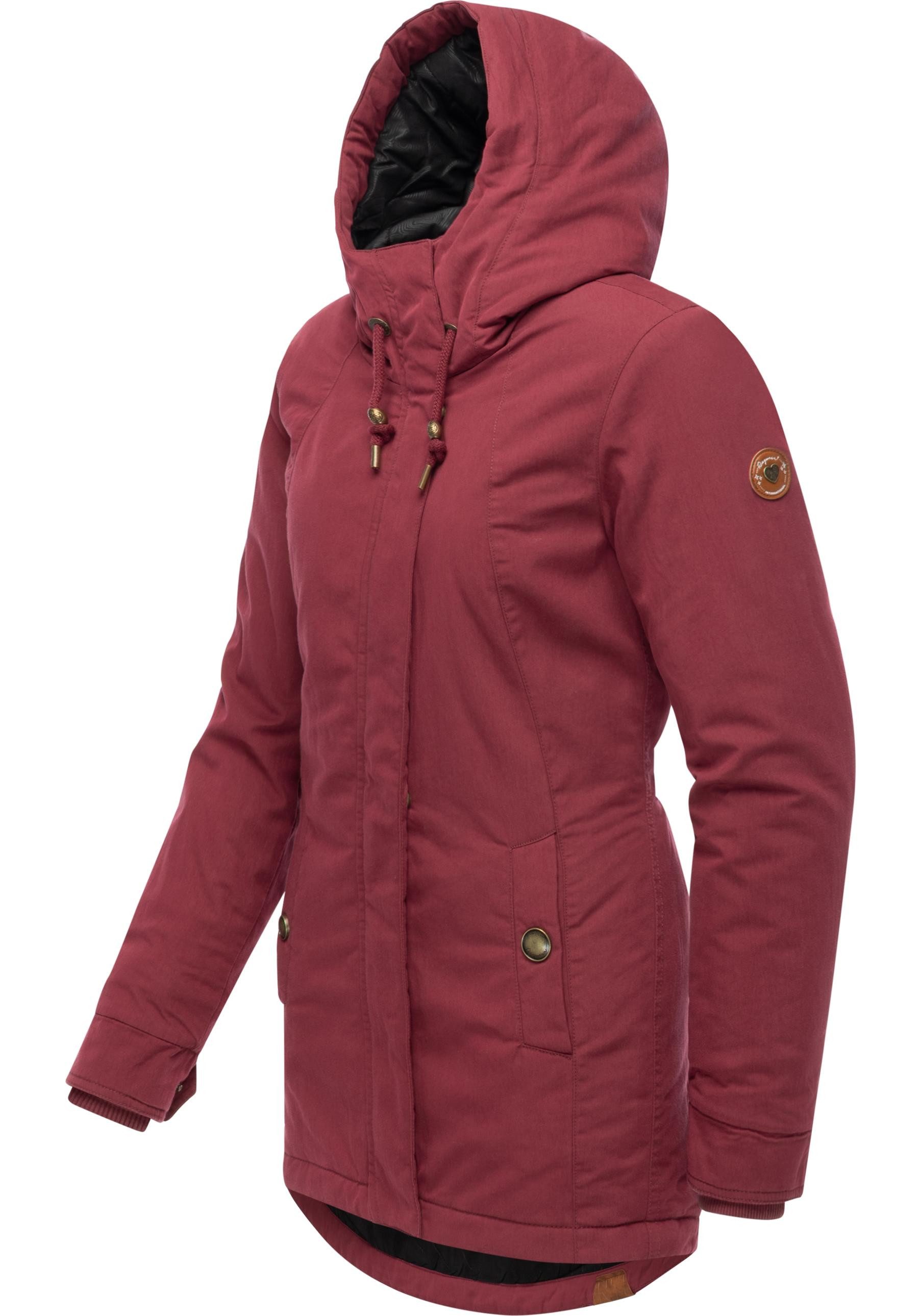 Ragwear Winterjacke Monadena Parka YOUMODO Warmer Kurzmantel mit Kapuze