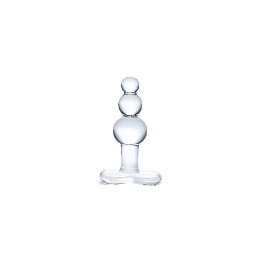 Glas Analplug Glas - Beaded Glass Butt Plug With Tapered Base | Anal-Plugs