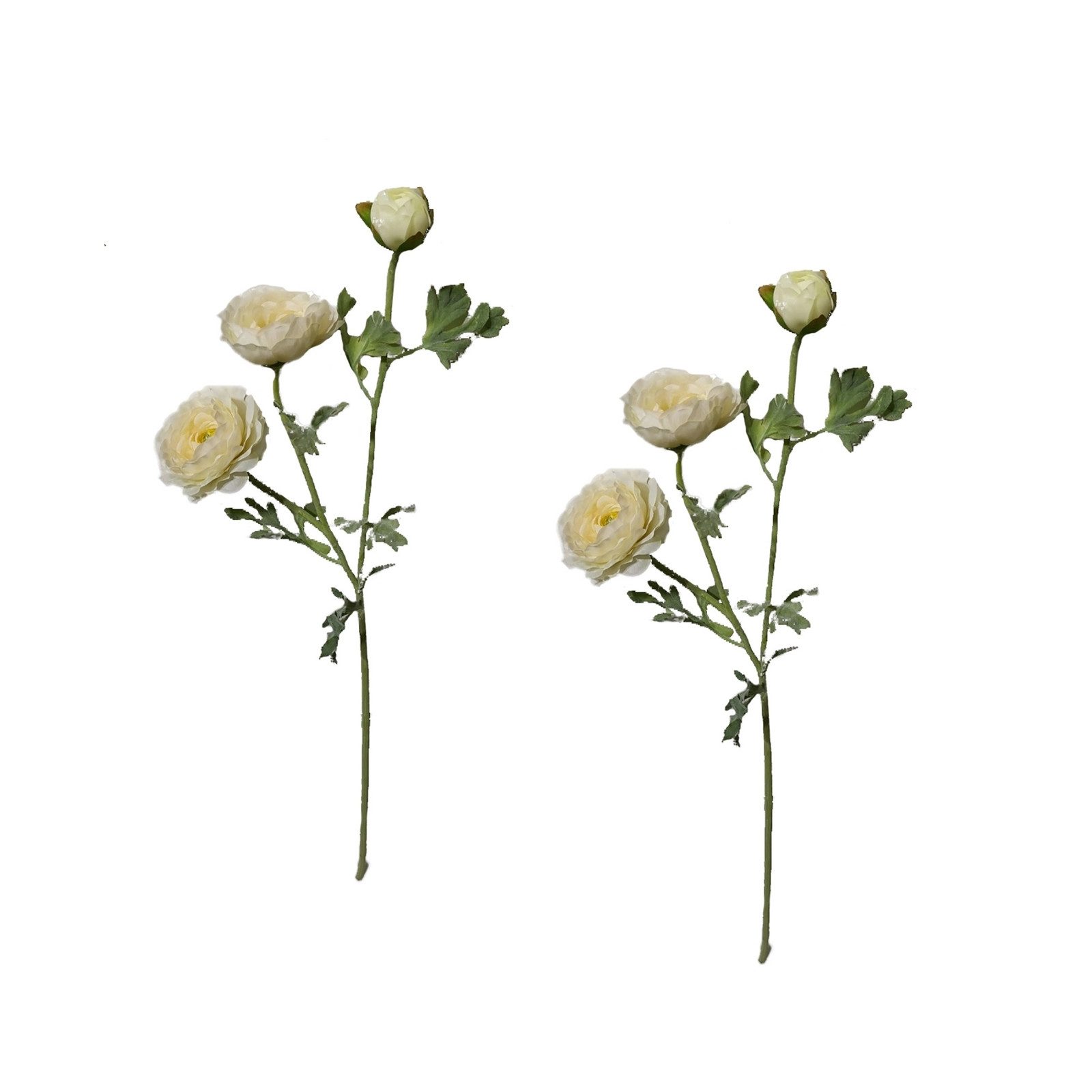 Kunstblume Ranunkel 2er Set Weiß Flora günstig online kaufen