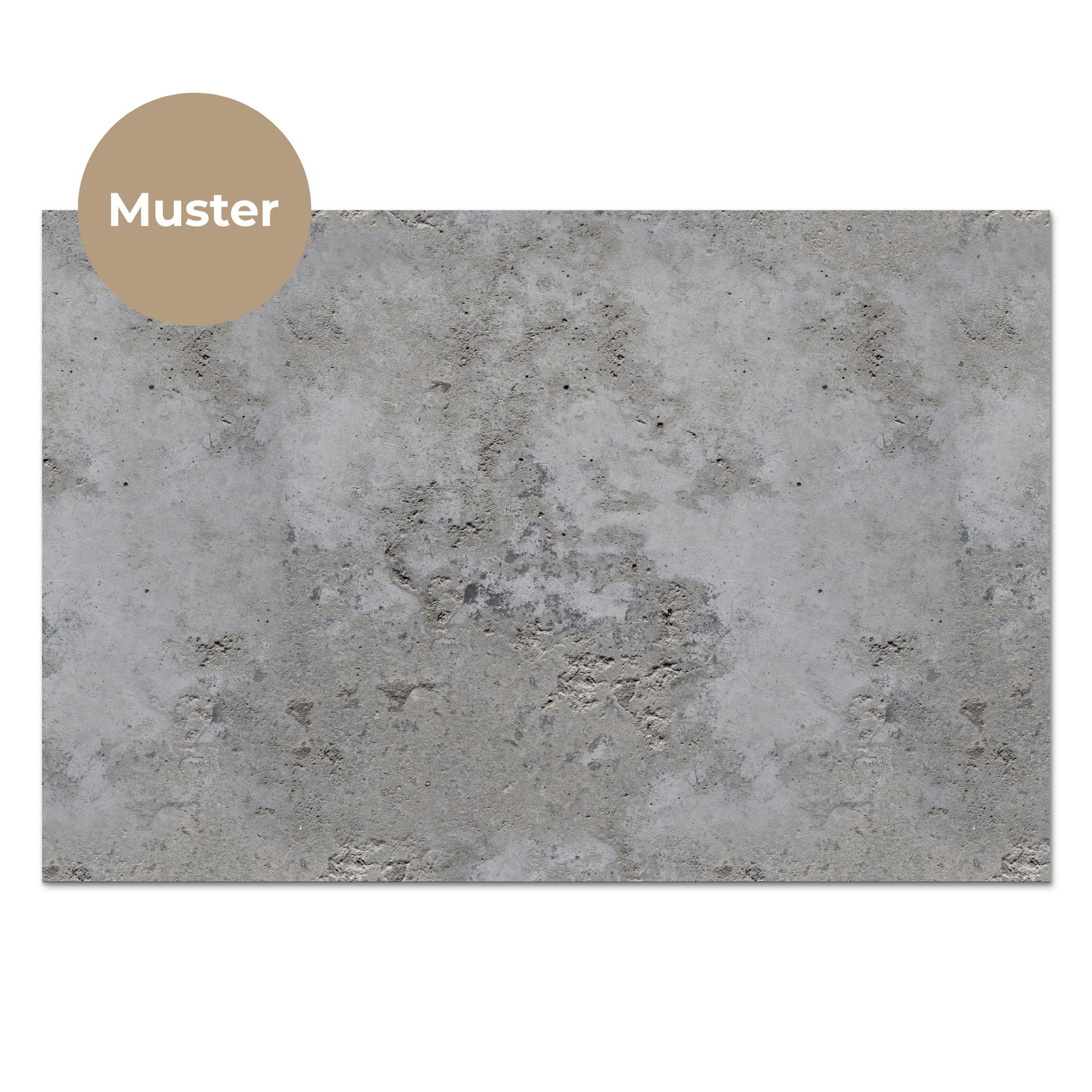 KitchenYeah Küchenrückwand Muster selbstklebend (keine Folie) Muster - Grau - Alt - Beton, (1-tlg), Spritzschutz, Küche, Rückwand, Küchenwand, Küchenfront, 30x20 cm