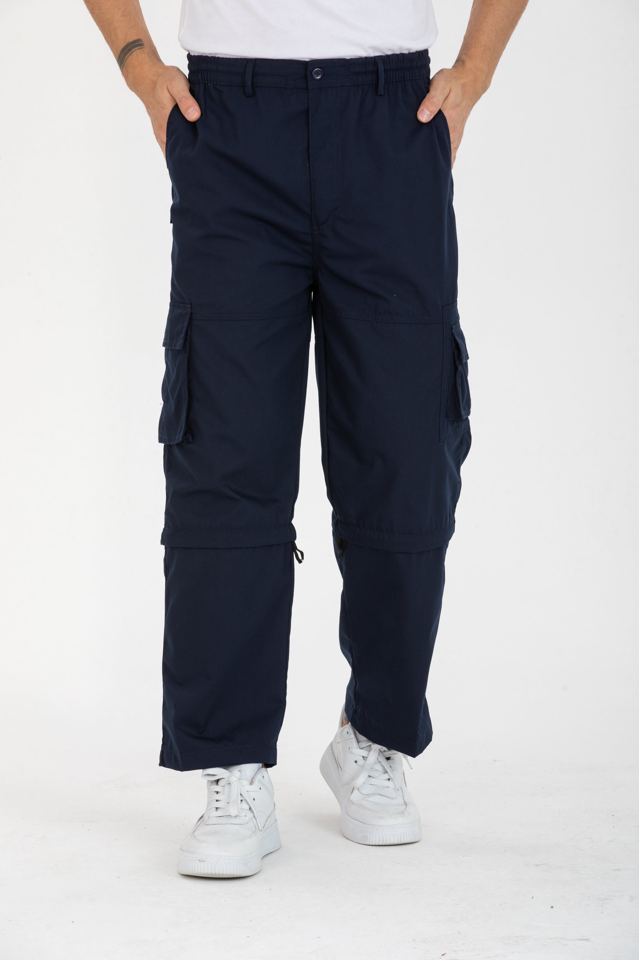 Kendindza Collection Cargohose Herren Zipp Off Cargohose Dehnbund Arbeit Ho günstig online kaufen