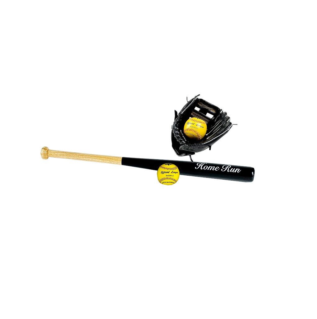 Baseballschläger Baseball Set - Schläger + Handschuh + 2 Bälle