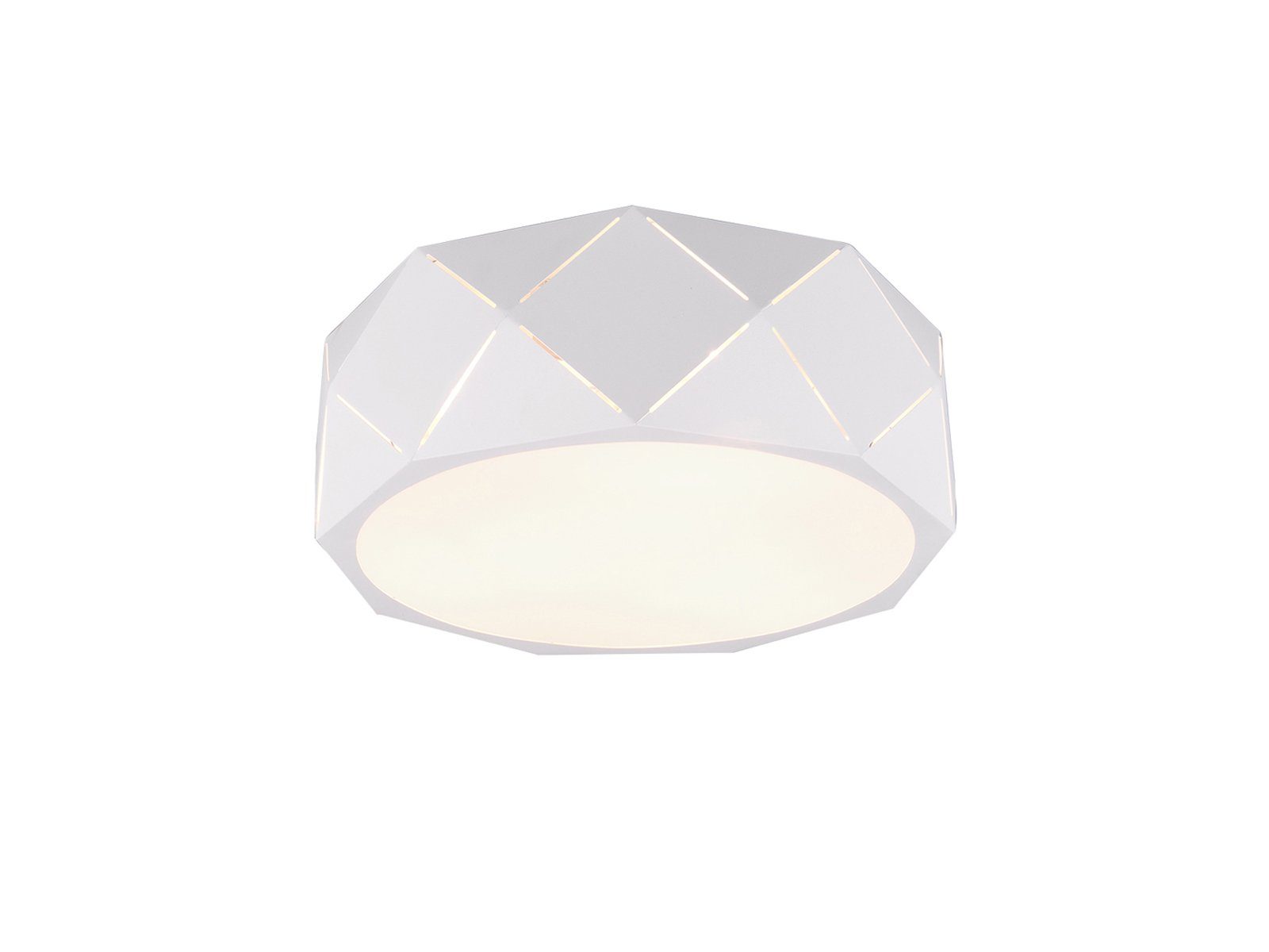 TRIO Leuchten LED Deckenleuchte, LED wechselbar, Warmweiß, extravagante ausgefallene Design-erlampen hängend mit Muster, Ø 40cm