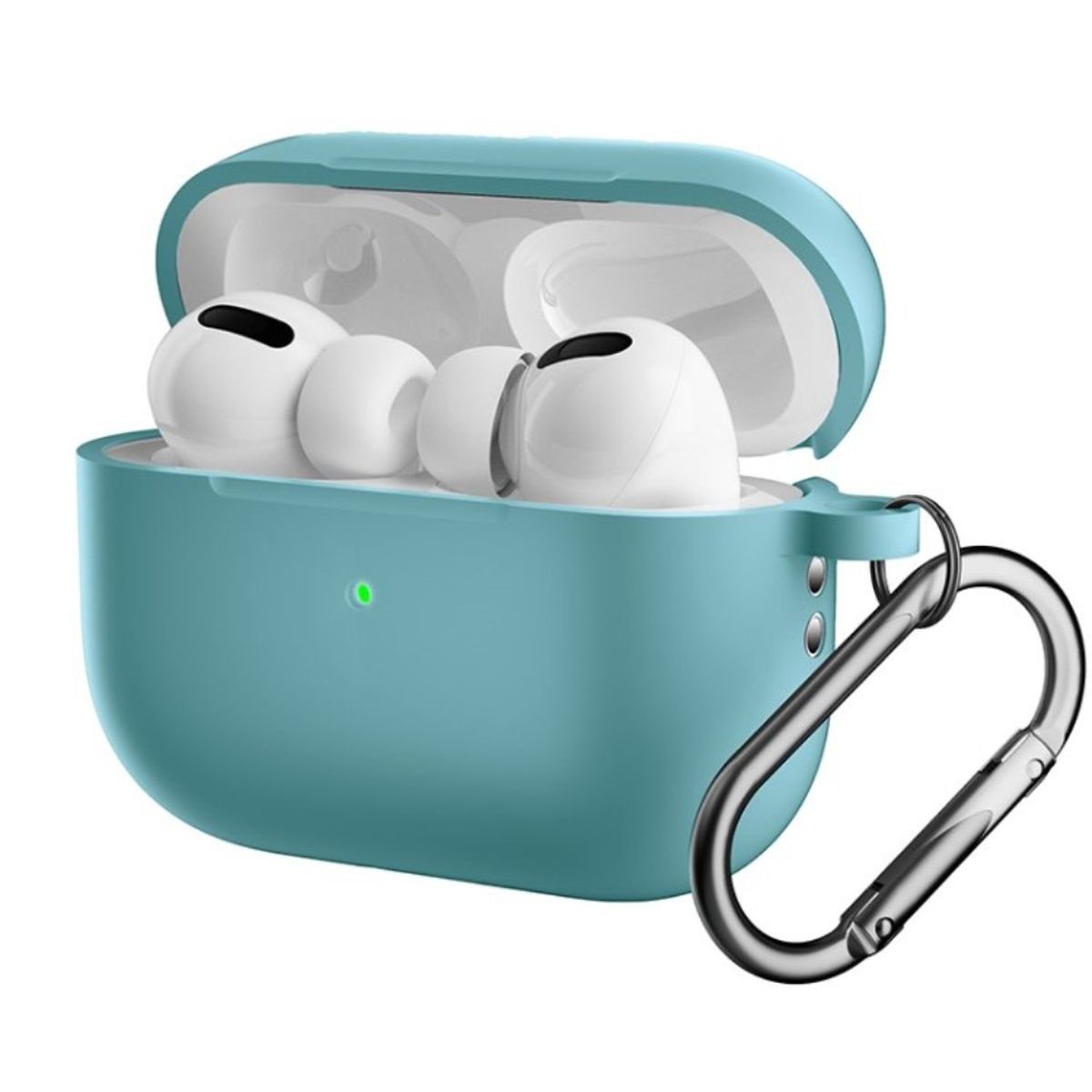 CoverKingz Kopfhörer-Schutzhülle Hülle für Apple AirPods Pro 2 Silikon Case Cover Etui Bumper, Ladecase Tasche stoßfest Silikonhülle Schutztasche Silikoncase