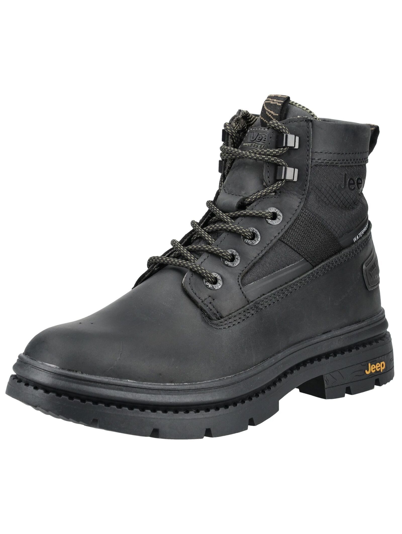 Jeep Jeep Stiefelette Leder/Textil Schnürstiefelette