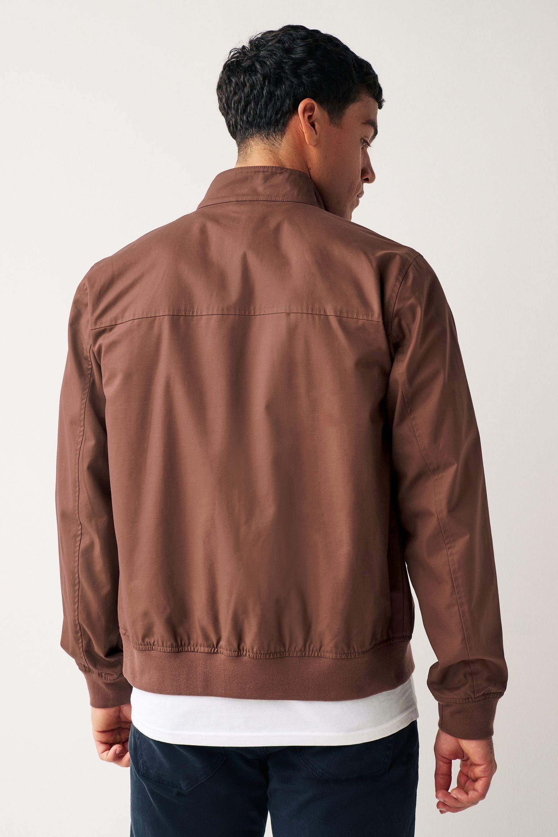 Next Blouson Wasserabweisende Harrington-Jacke mit Karofutter günstig online kaufen