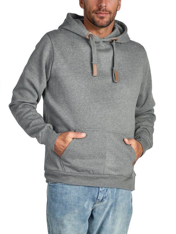 DENIMFY Kapuzenpullover Herren Hoodie DFIvo Regular Fit Longsleeve Sweatshirt mit Kängurutasche