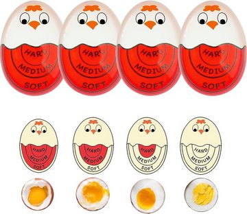 autolock Eieruhr Eieruhr,Egg Timer lustiger Eierkocher,Timer für gekochte Eier, mit Farbwechsel, Anzeige hart/medium/weich,wiederverwendbar