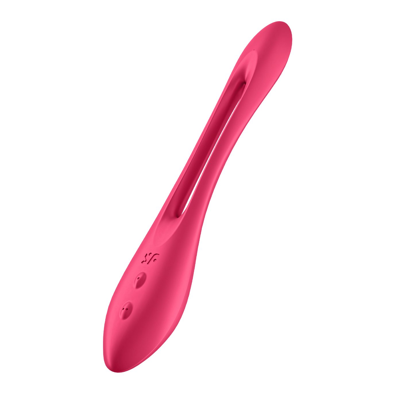 Satisfyer Klitoris-Stimulator Satisfyer Multifunktionen Vibrator 'Elastic Joy' - wasserdicht (IPX7) Rot