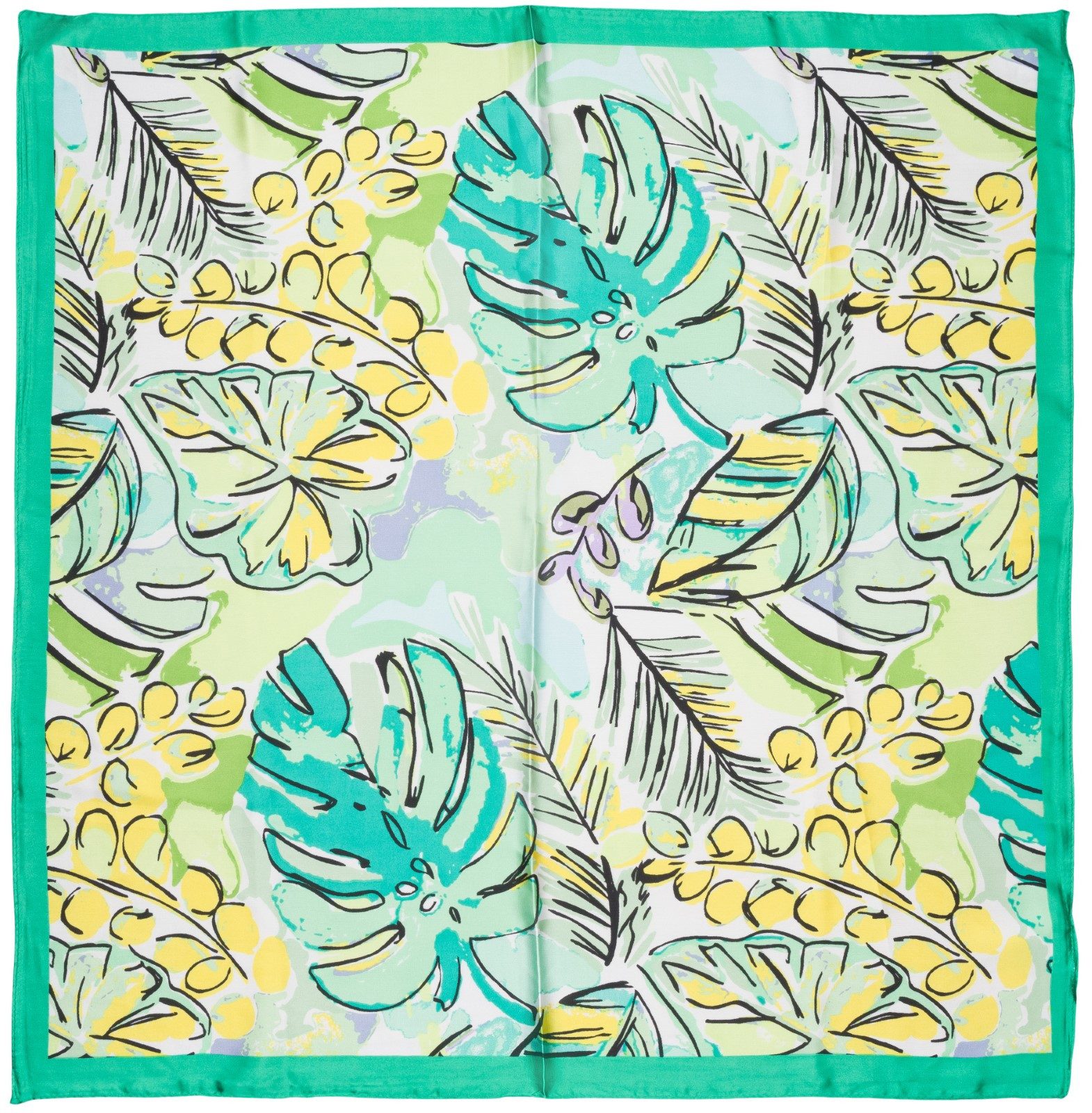 styleBREAKER Modetuch Halstuch Palmen Muster Popart Style, (1-St)