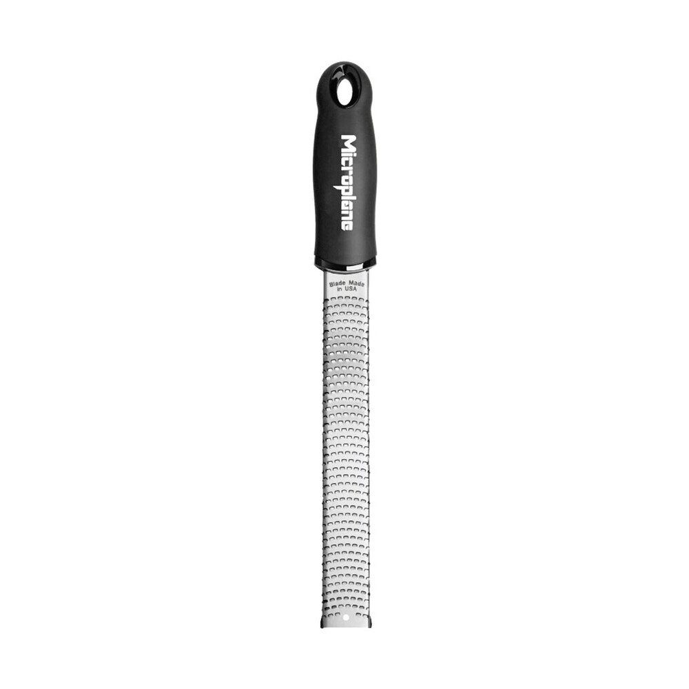 Microplane Küchenreibe Zester-Reibe 32 cm Premium Classic schwarz, Edelstahl- Kunststoff kombiniert, (1-St), Zester-Reibe, 32,50cm, Edelstahl- Kunststoff kombiniert, schwarz