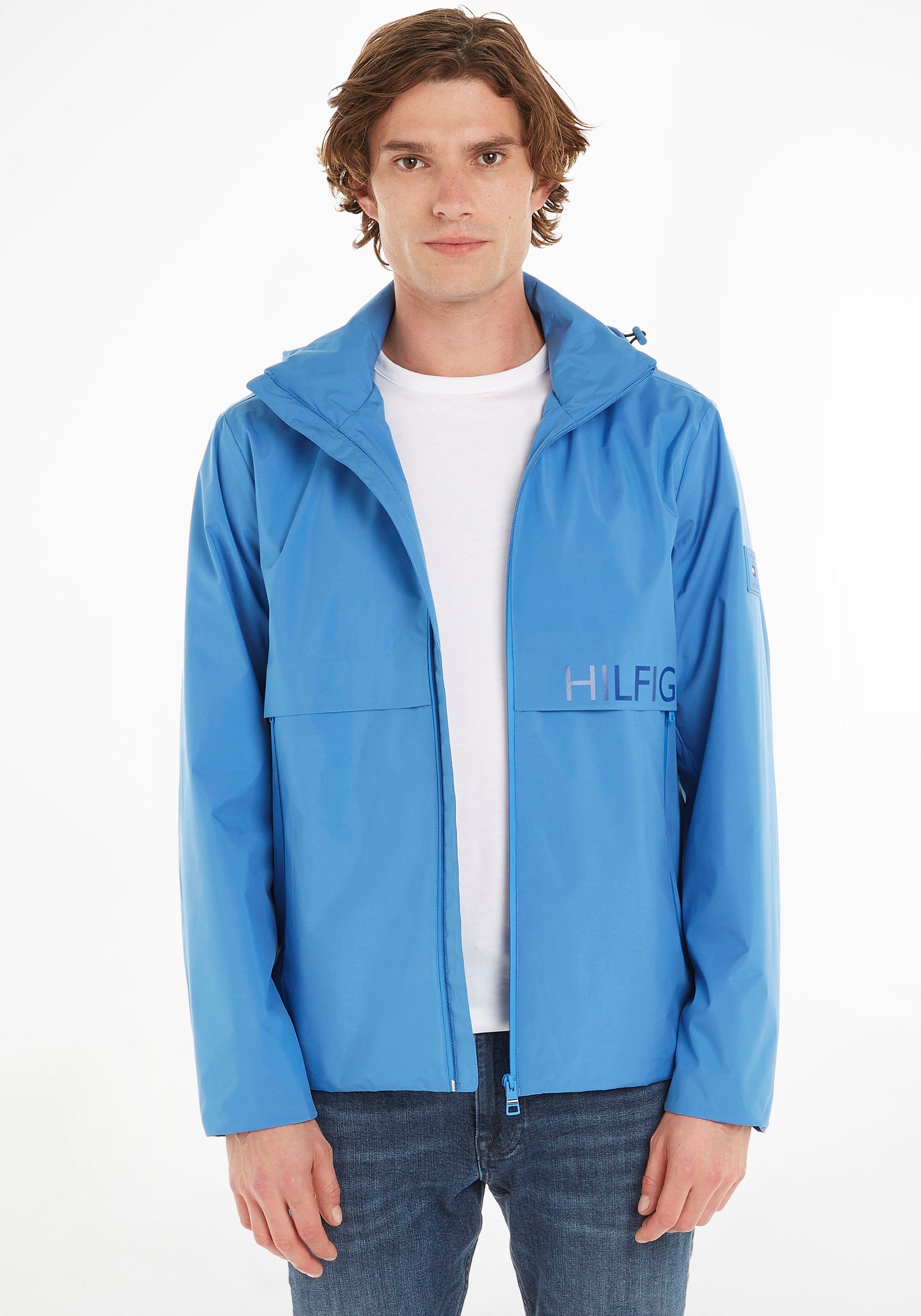 SAIL Iconic JACKET PROTECT Tommy TH Hilfiger HOODED Blue Funktionsjacke