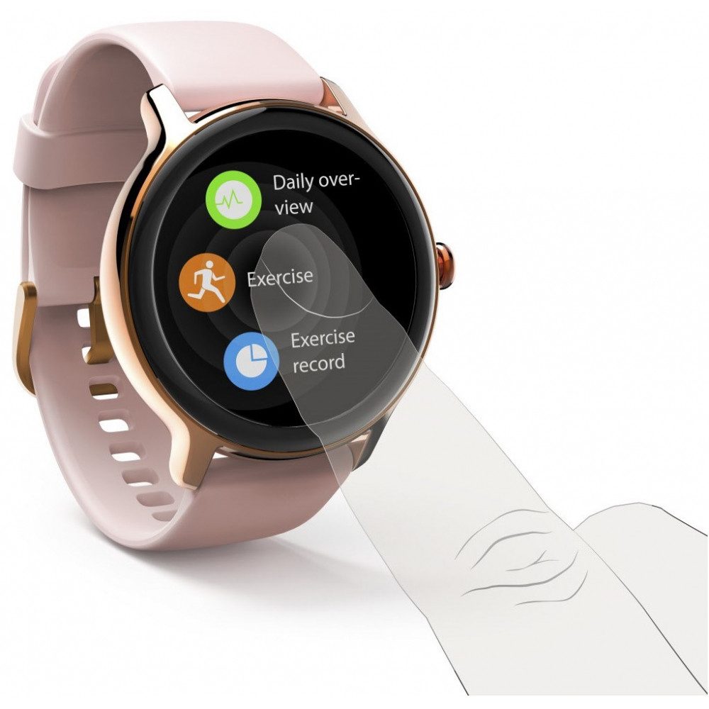 Hama Hama Fit Watch 4910 rosegold/rosa für Sport und Alltag. Smartwatch (Android), Rosa, 13 Sportarten lassen sich auf der Sportuhr speichern