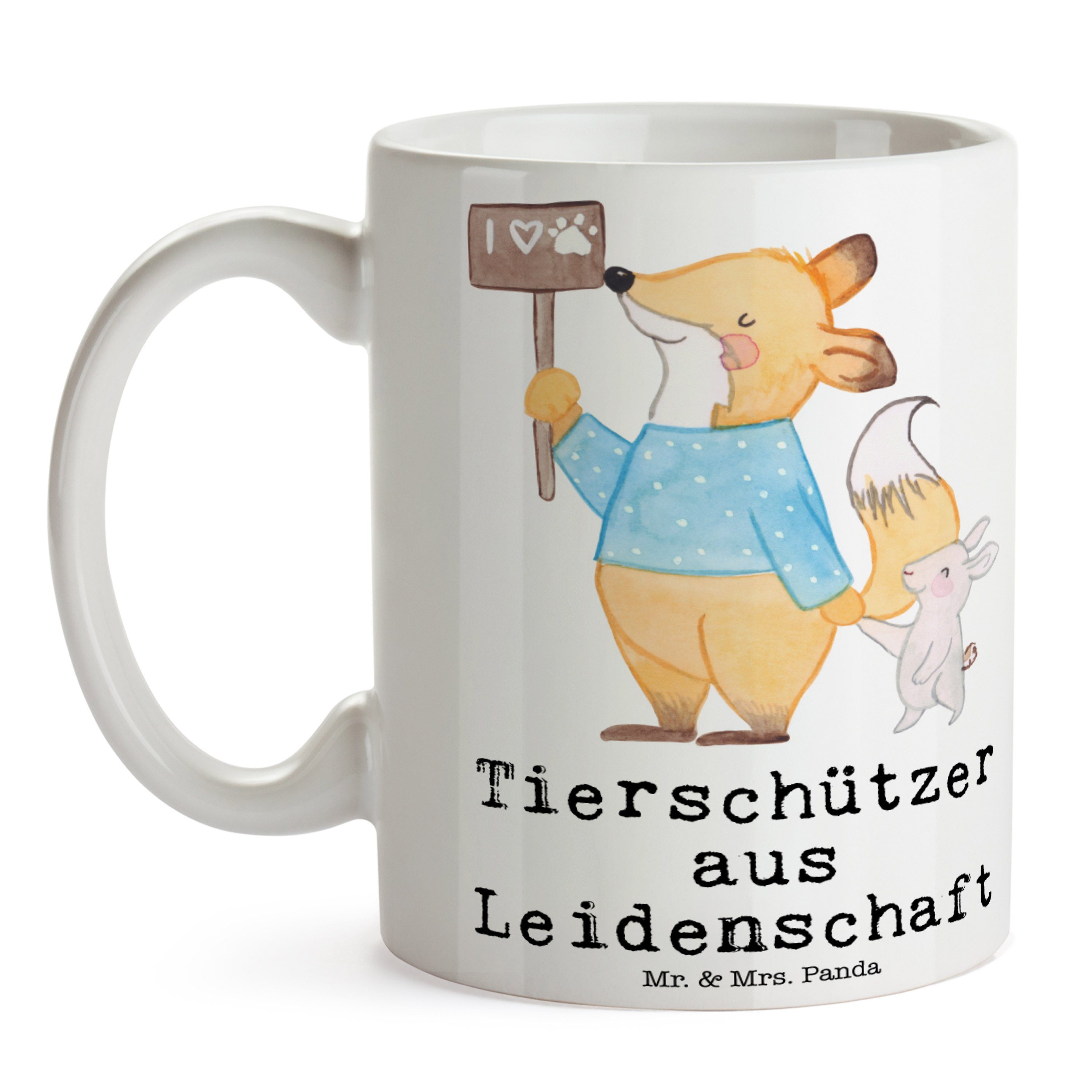 Mr. & Mrs. Panda Keramik - Weiß Tierschützer Tasse aus - Tasse Leidenschaft Abschi, Motive, Geschenk