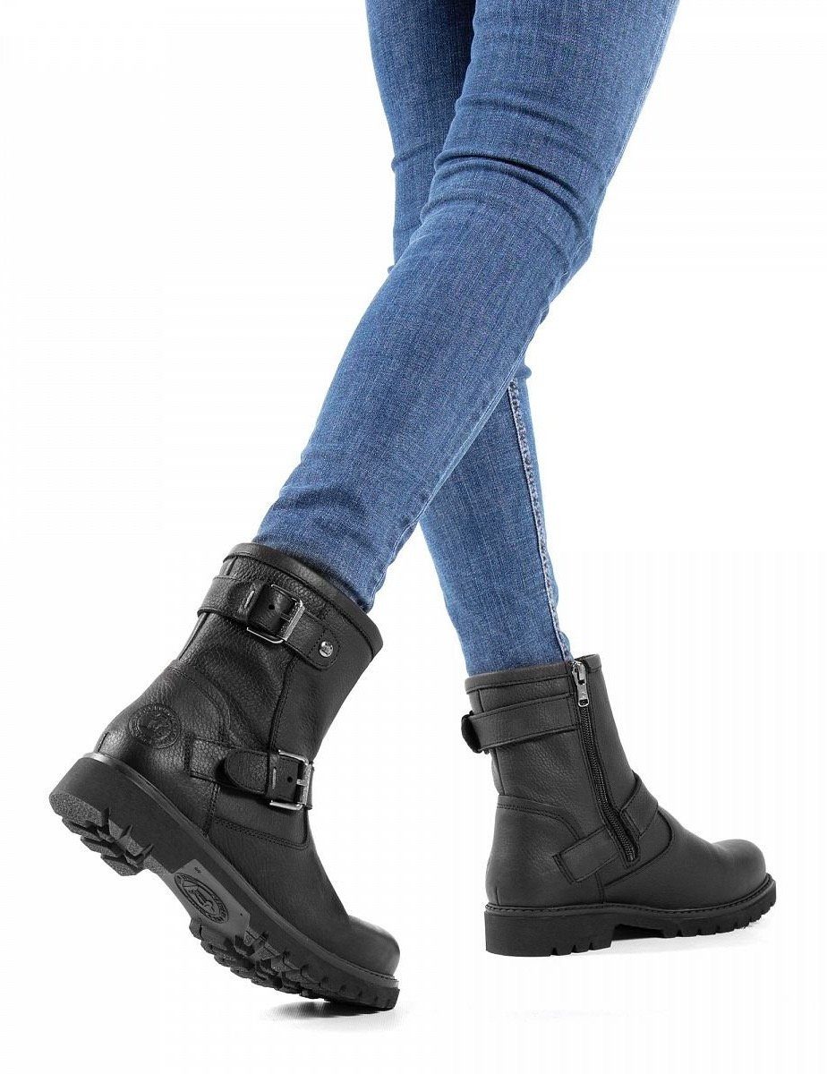 Panama Jack Winterboots, Stiefelette, Warmfutter, mit Logoprägung an der Ferse
