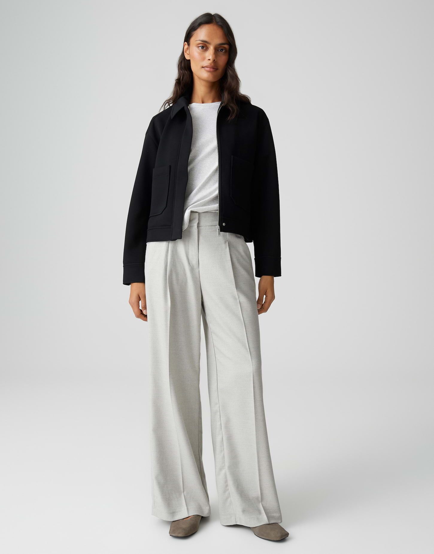 OPUS PANTS Stoffhose MOIRA SOUL Wide Leg Pants mit Komfortbund