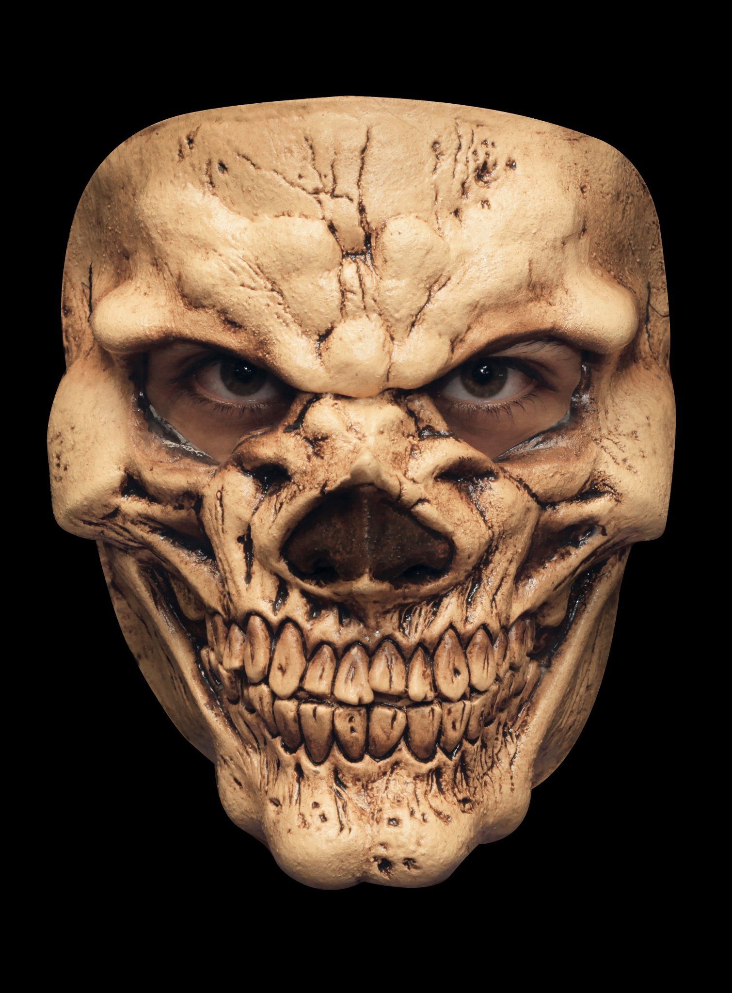 Metamorph Verkleidungsmaske Lachender Schädel - Halloween Fasching Maske Kostü