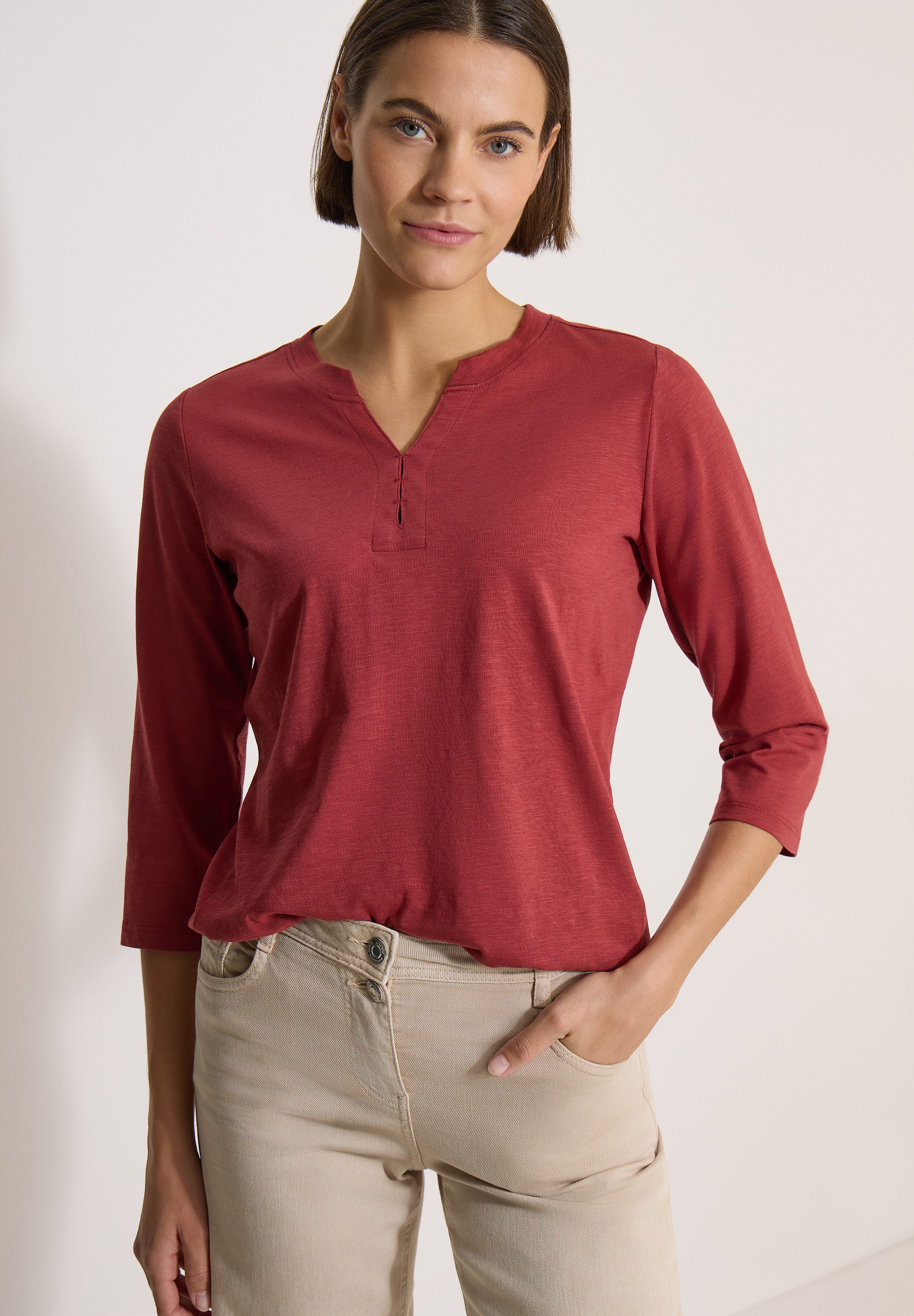 CECIL Tunikashirt aus reiner Baumwolle