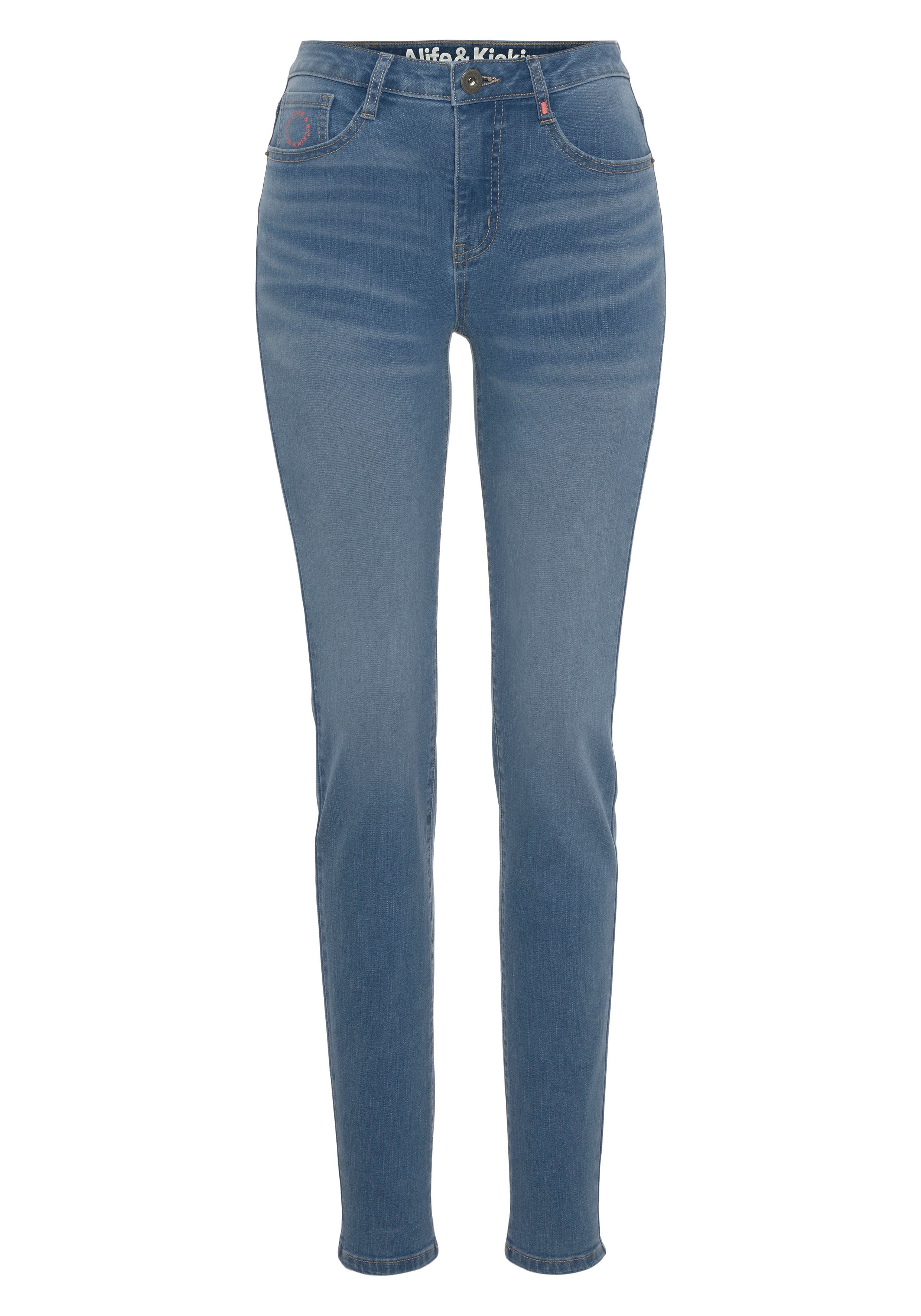 Alife & NolaAK High-waist-Jeans NEUE used Kickin Slim-Fit blue KOLLEKTION