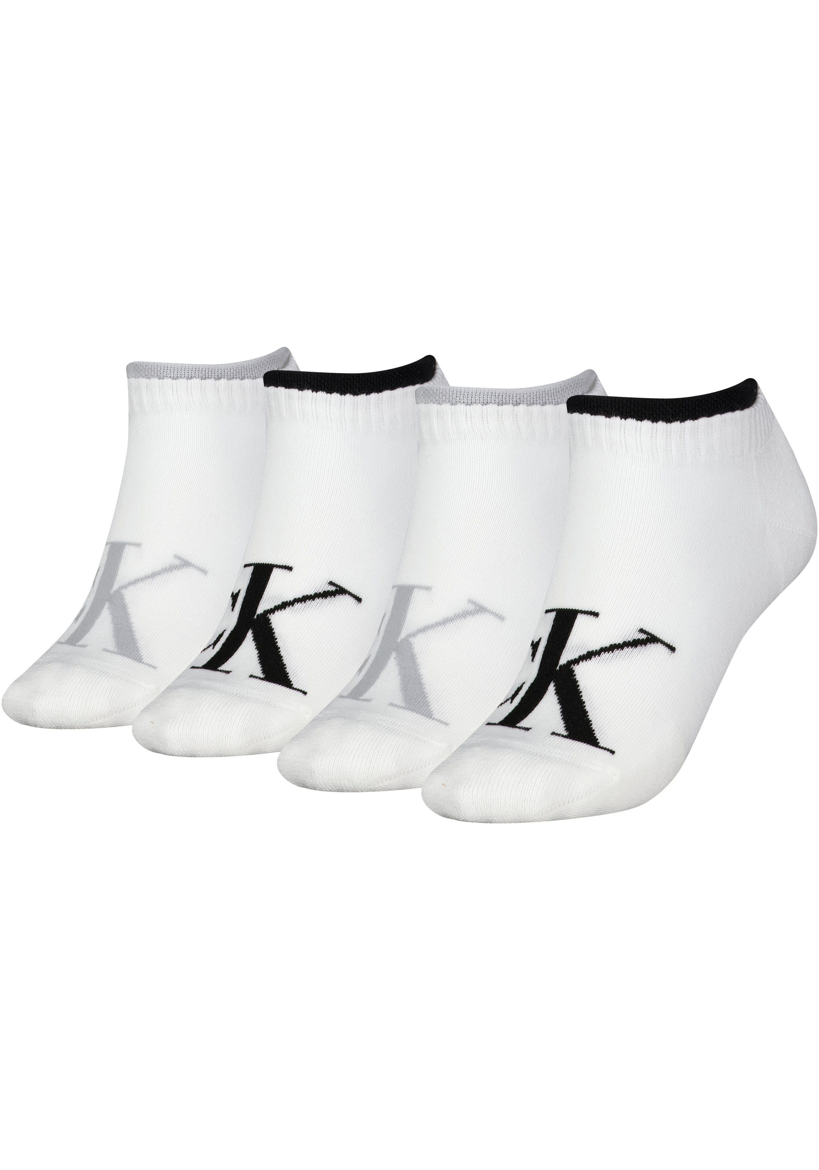Calvin Klein Jeans Носки для кроссовок CKJ WOMEN SNEAKER 4P LOGO (Packung, 4-Paar) Short-Socks