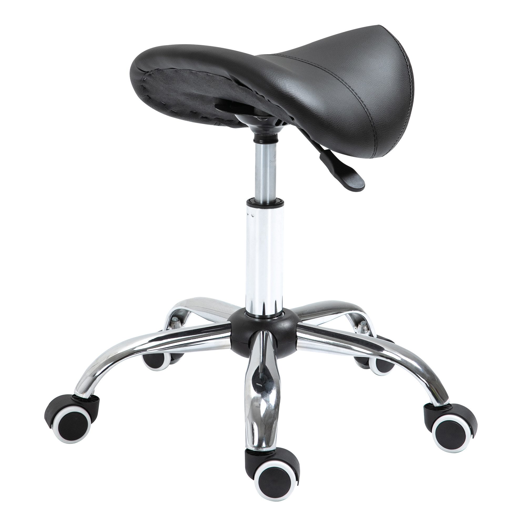 FELIXLEO Rollsitz Rollhocker höhenverstellbar Drehhocker 49 61 cm Arbeitshocker drehbar (1 St)