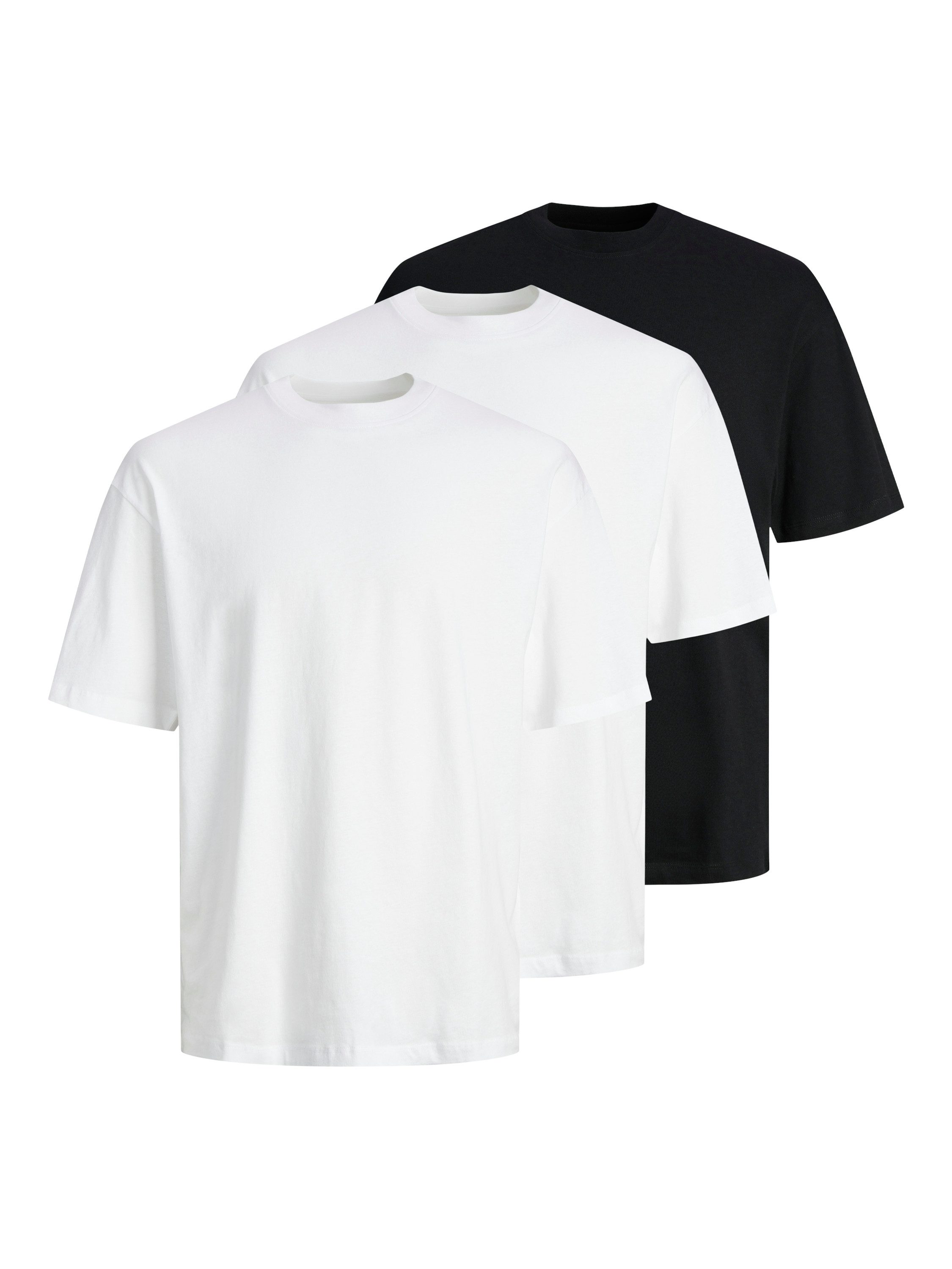 Jack & Jones Kurzarmshirt JJHUGO LOOSE TEE SS CREW NECK 3PK MP günstig online kaufen
