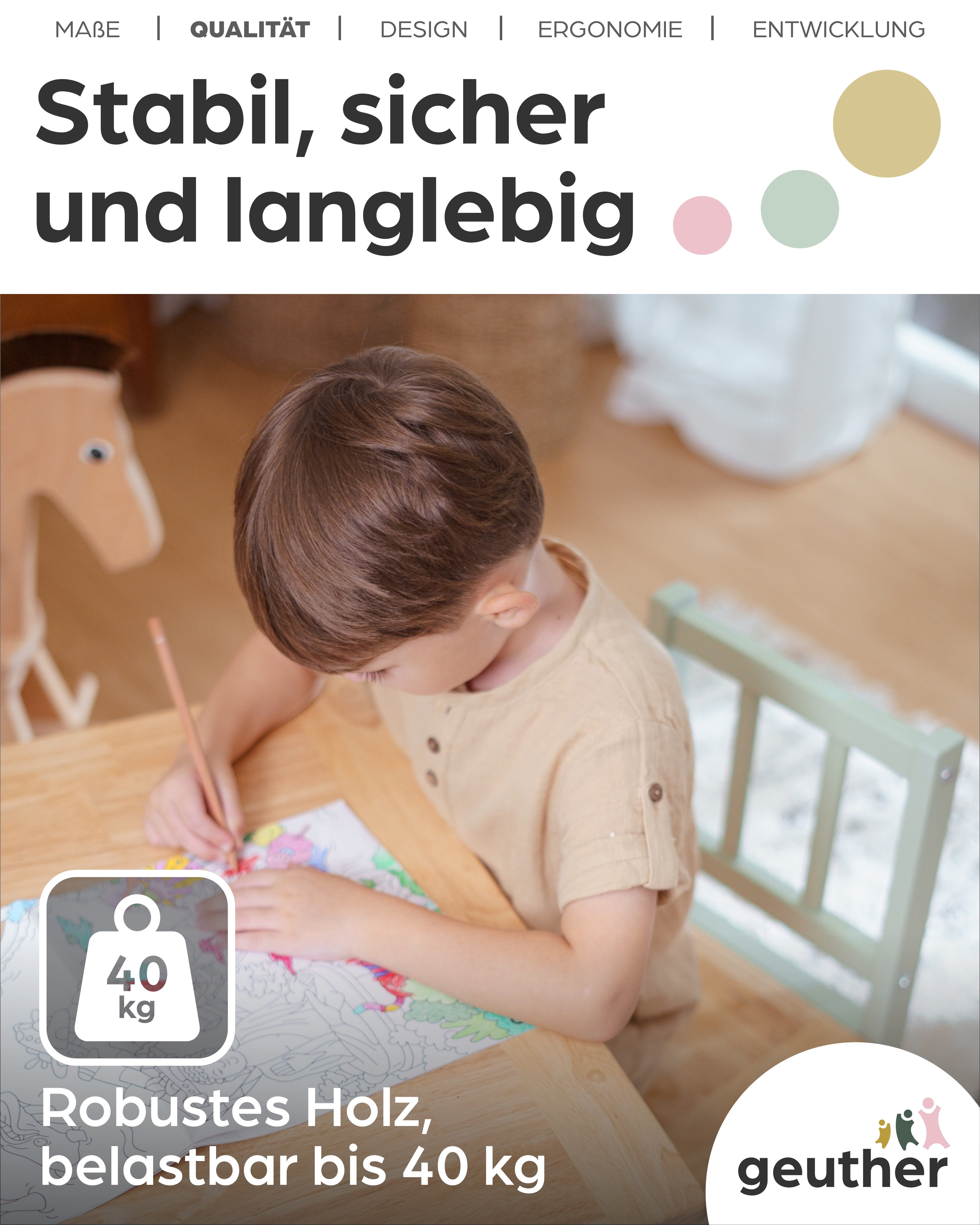 Geuther Kindertisch Kindersitzgruppe Activity