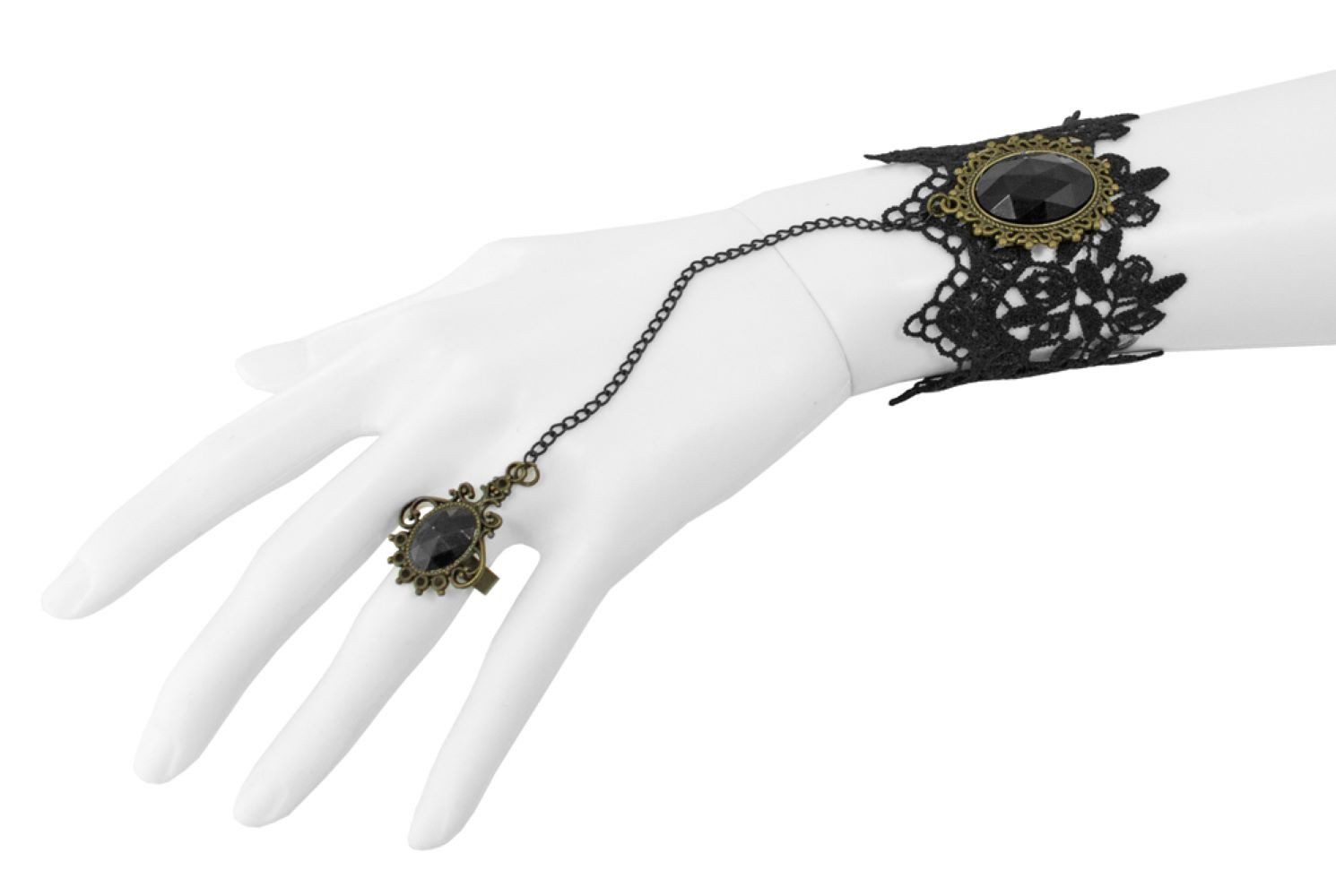 andrea-moden Kostüm Kamee Armband mit Ring zum Barock Kostüm, Damen S