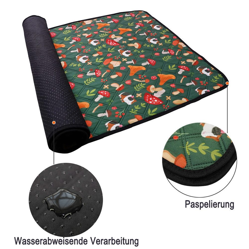Ledander Kleintierkäfig Meerschweinchen Decken waschbar wasserdicht, Wiederverwendbare Matten, für Meerschweinchen,Kaninchen und Hamster,Kleintiermatten für Hamster