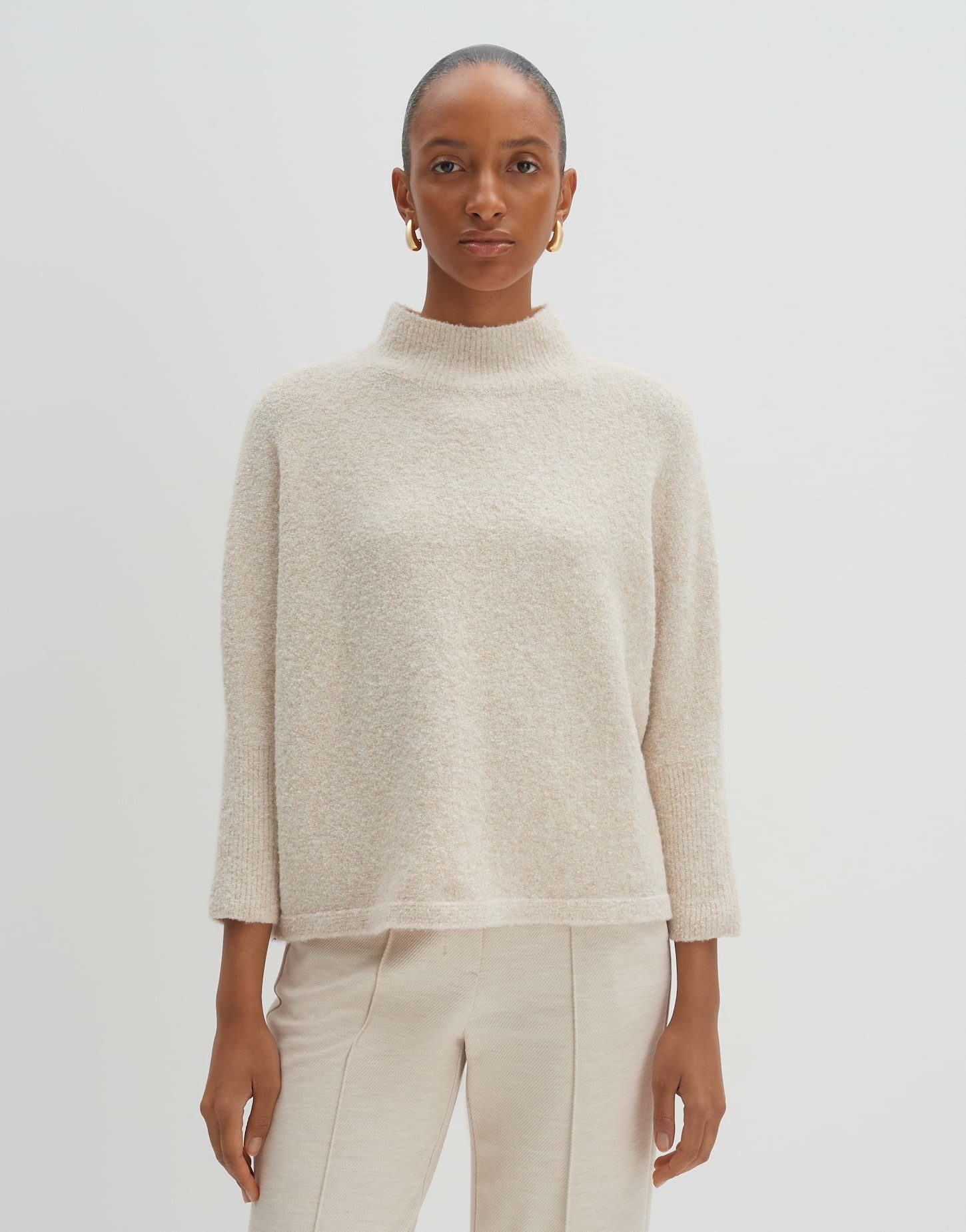 Strickpullover Strickpullover TIOLA Loose in Bouclé Optik