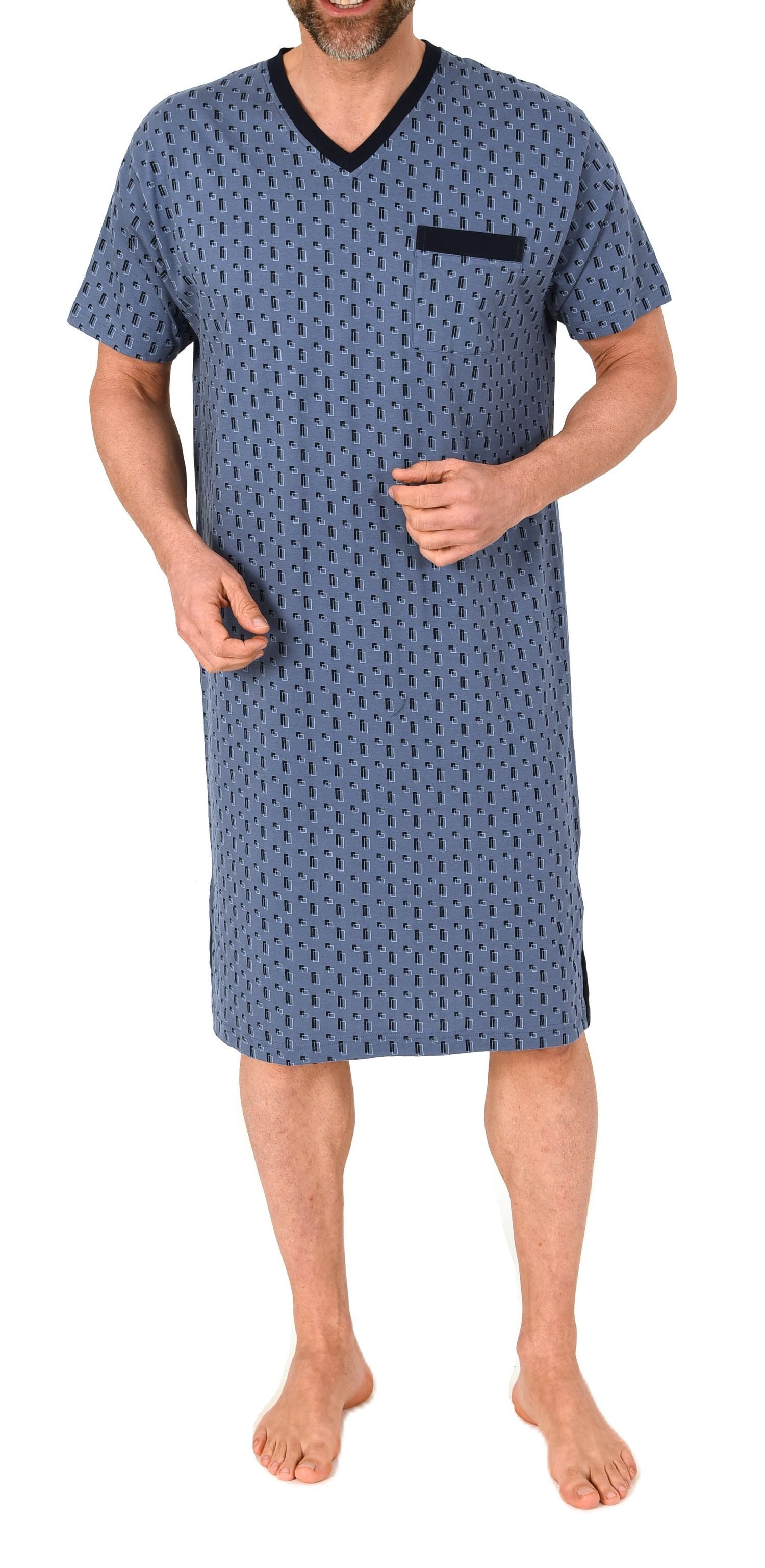 Normann Pyjama Normann Herren kurzarm Nachthemd – auch in Übergröße günstig online kaufen