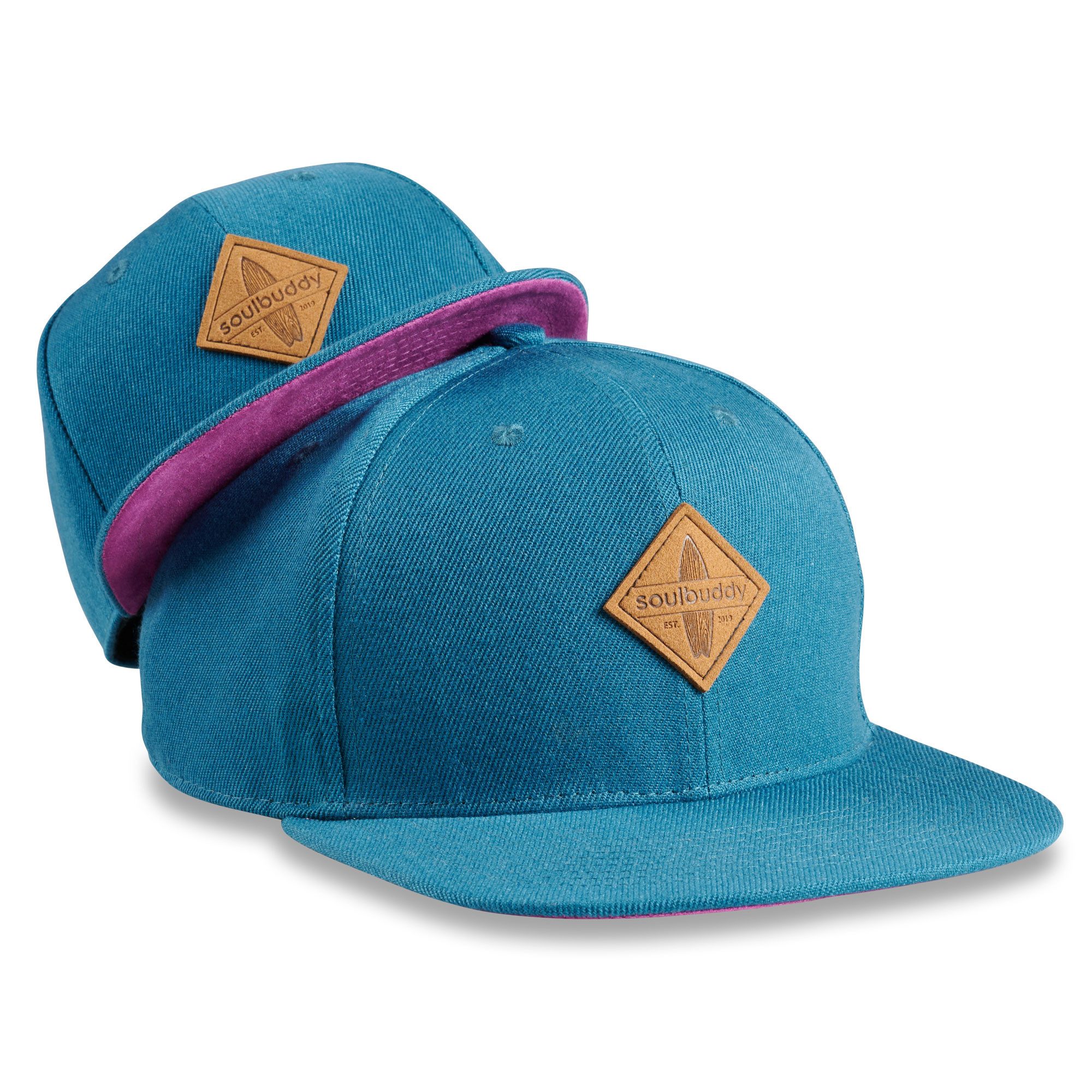Soulbuddy Baseball Cap 2er-Set Partnerlook-Set, Geschenk für Eltern, Geschenk Papa Mama (Set = 1x Eltern Cap + 1x Kinder Cap, Identisches Partnerlook-Set)