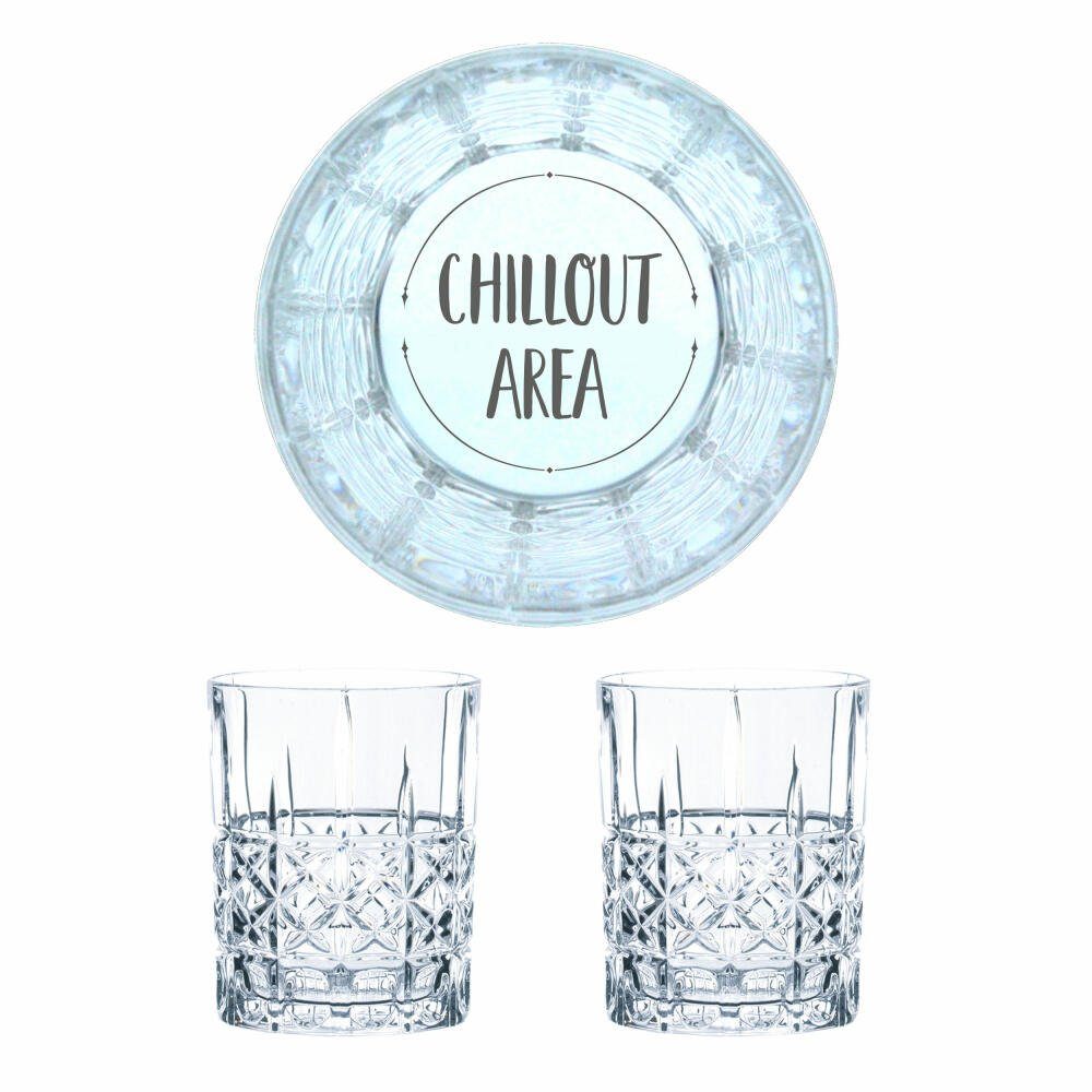 Nachtmann Whiskyglas Chillout Area 2er Set, 2-tlg., Kristallglas, lasergraviert