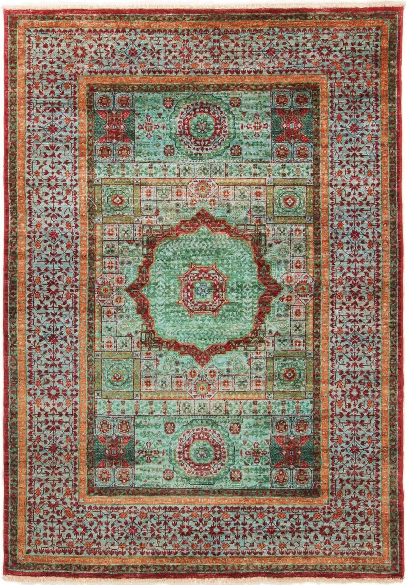 Orientteppich Mamluk 126x178 Handgeknüpfter Orientteppich, Nain Trading, rechteckig, Höhe: 6 mm
