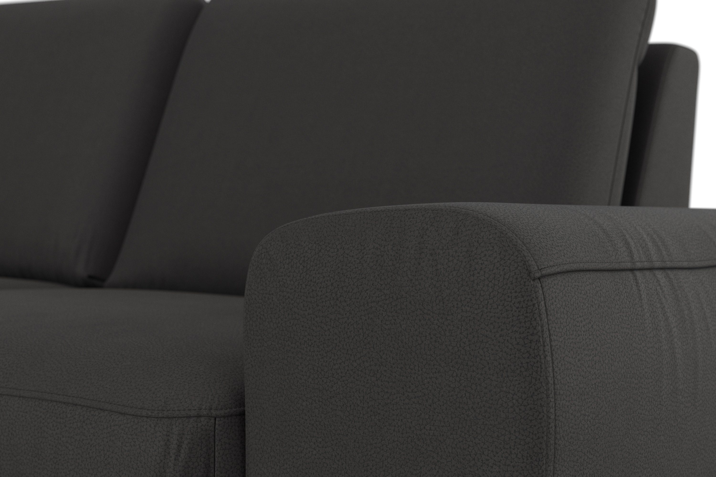 sit&more Ecksofa Cinturo, inklusive Sitztiefenverstellung 45 cm Federkern, und Sitzhöhe