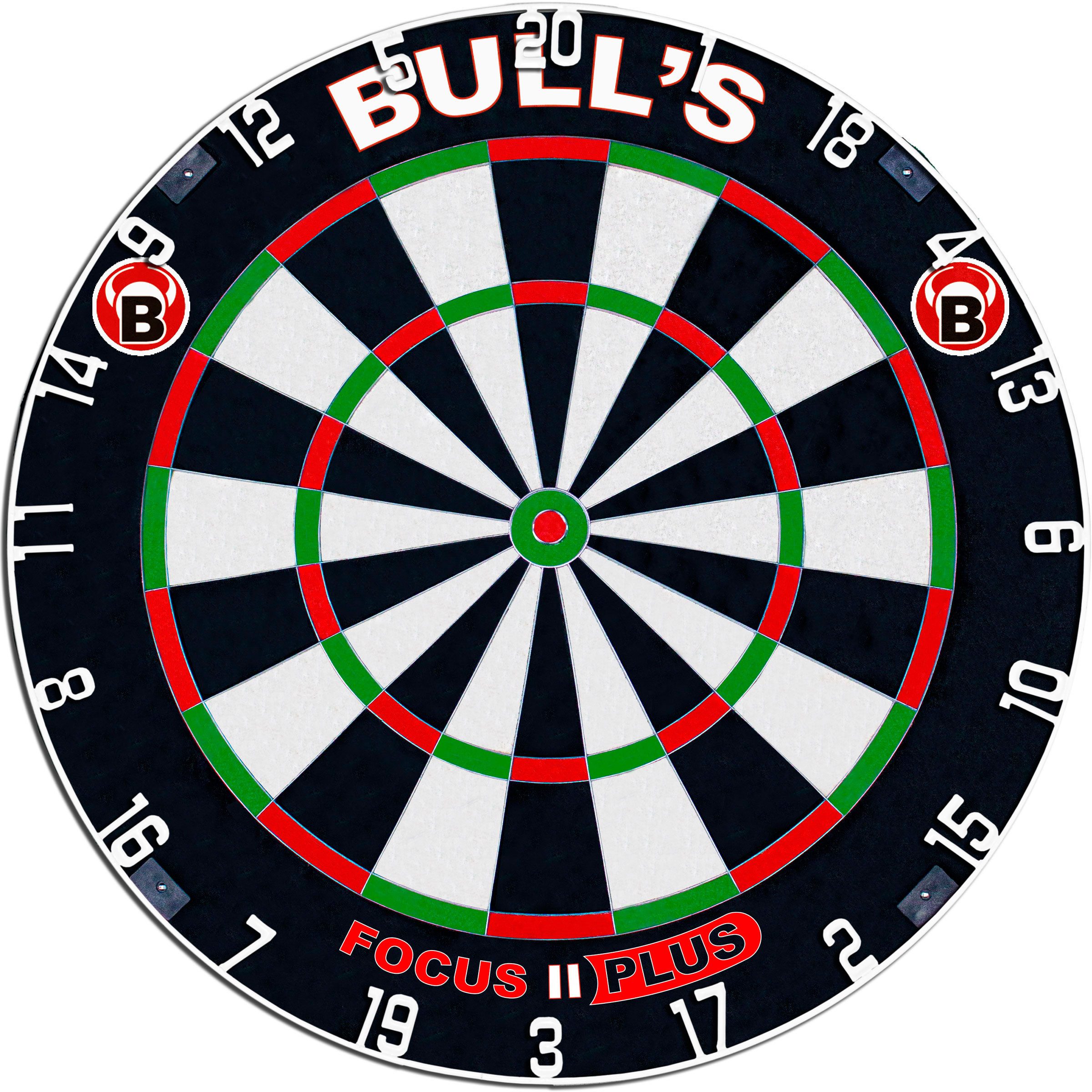 Dartscheibe Bull´s Steel Board Dartscheibe Focus2+ Bunt