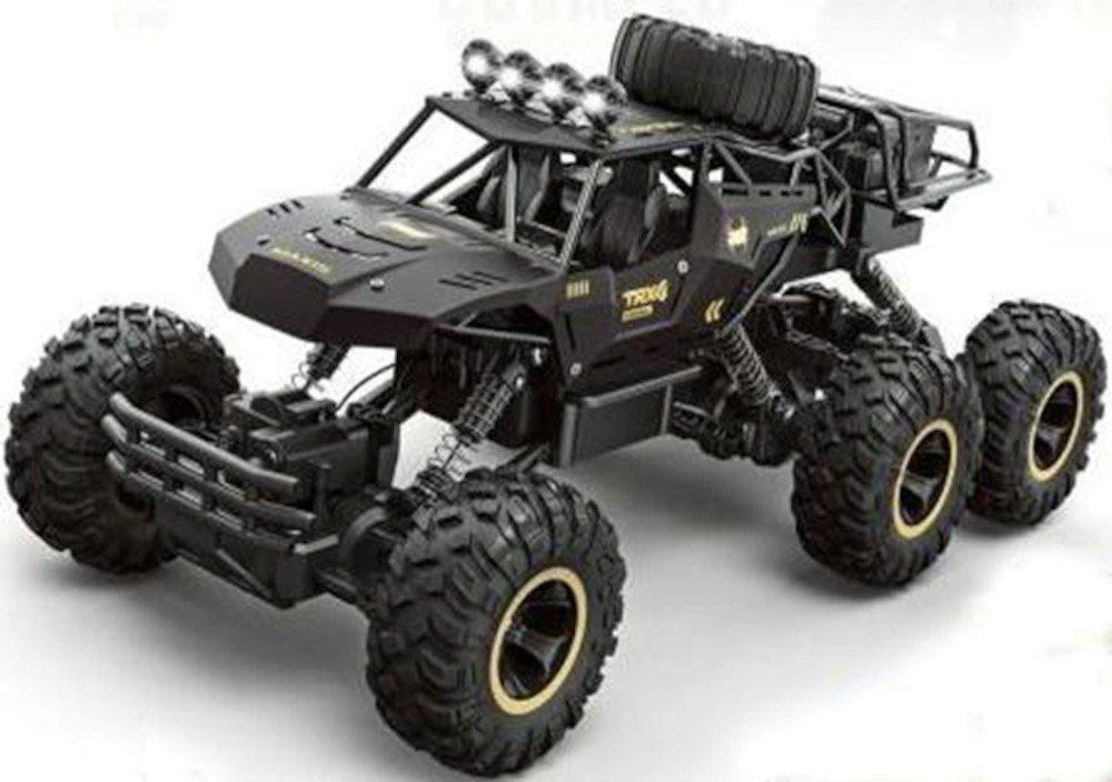 BruKa RC-Auto Robuster Geländewagen GEPARD mit LED-Scheinwerfern, Ferngesteuertes Auto mit 4x4 Allradantrieb, 52cm