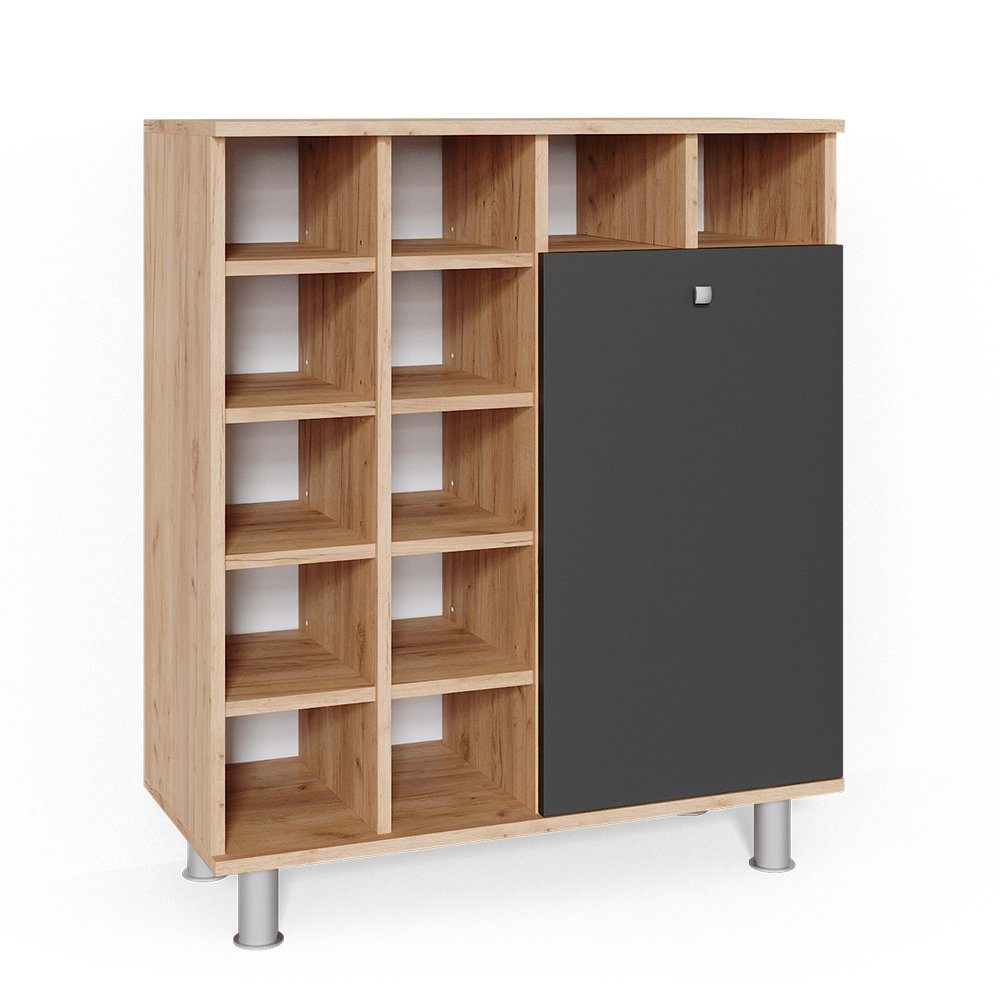 Vicco Wäscheschrank Fynn, Anthrazit/Goldkraft Eiche, 78.4 günstig online kaufen